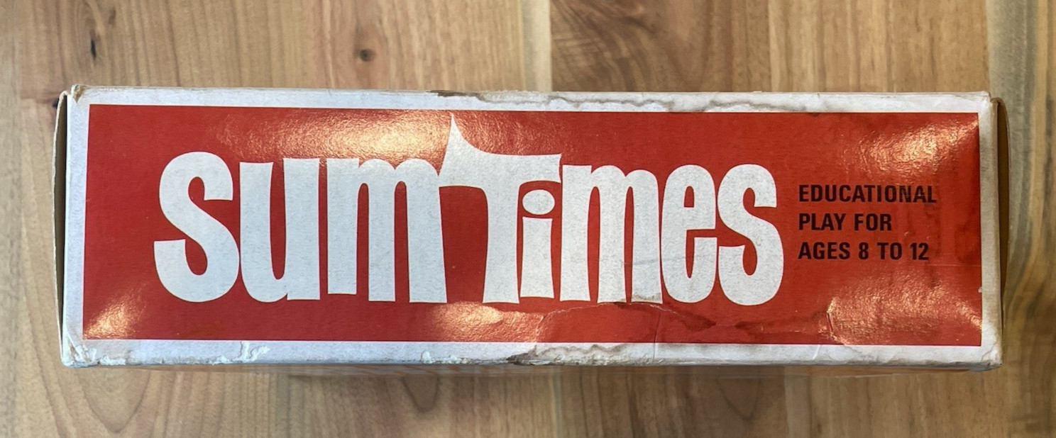 SUM TIMES | 3M 1968 | Classic Vintage Edu-PLAY-tional Math Game | USED