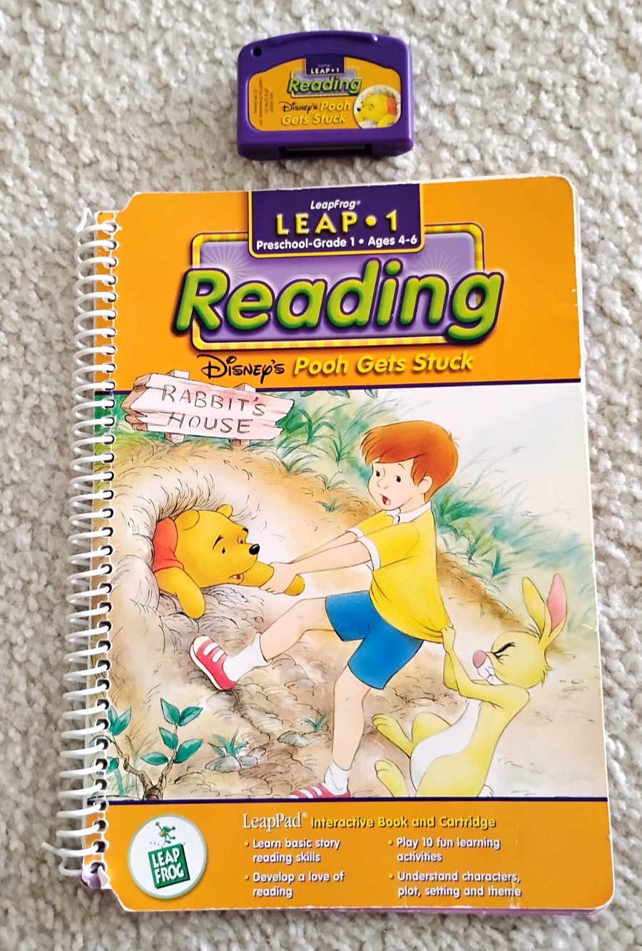 LeapFrog LeapPad Leap 1 Disney’s Winnie the Pooh Gets Stuck Book and Cartridge