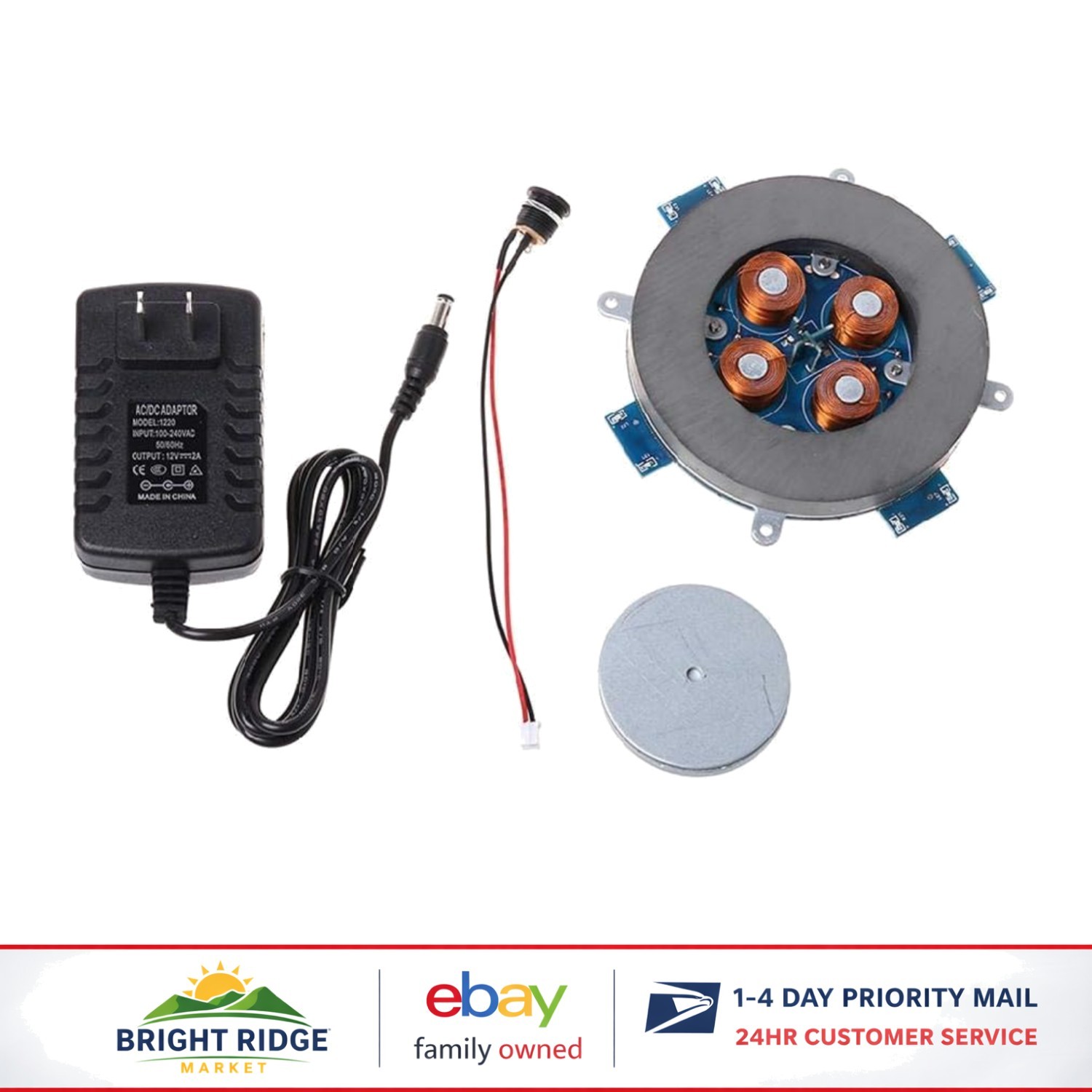 DIY Magnetic Levitation Platform with LED for Educational Science Projects