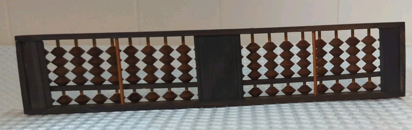 Japanese Soroban Wooden Abacus 21 Rod 105 Bead 12″ Calculator 1960s VTG