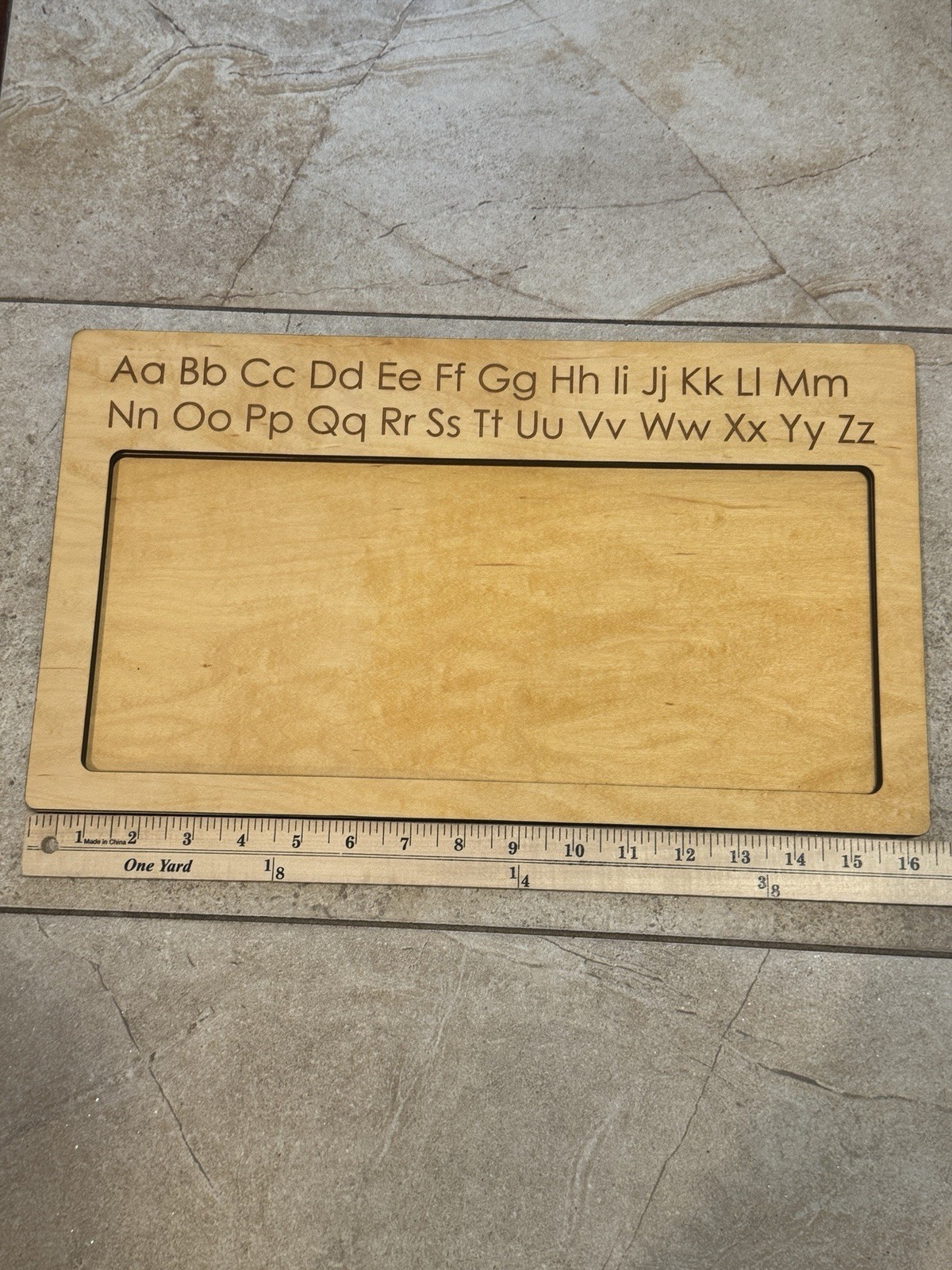 Wooden Writing Sand Tray Montessori Homeschool Letter Learning