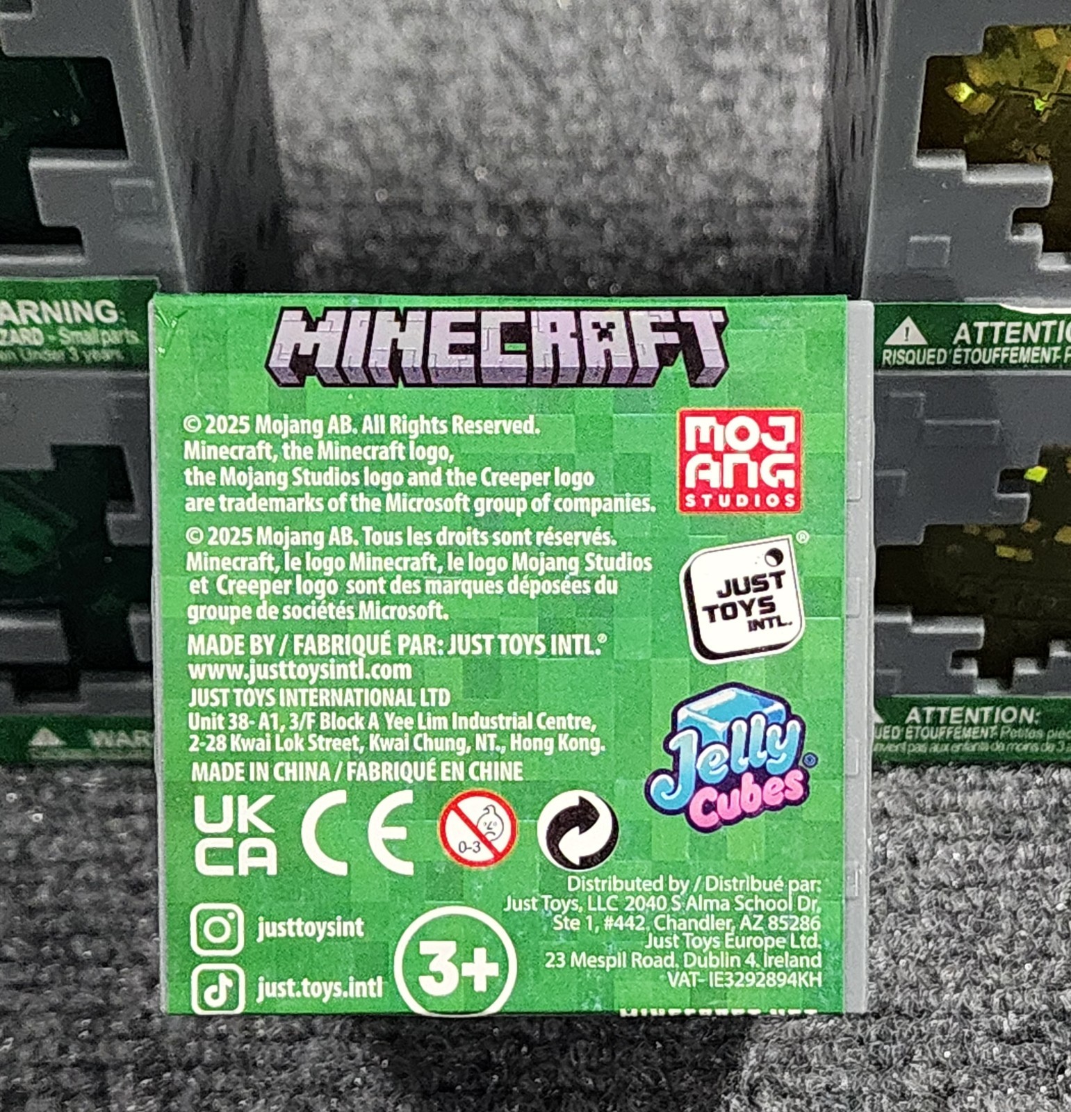 Minecraft Jelly Cubes Squishy YOU CHOOSE COLOR-Like NEEDOH Viral