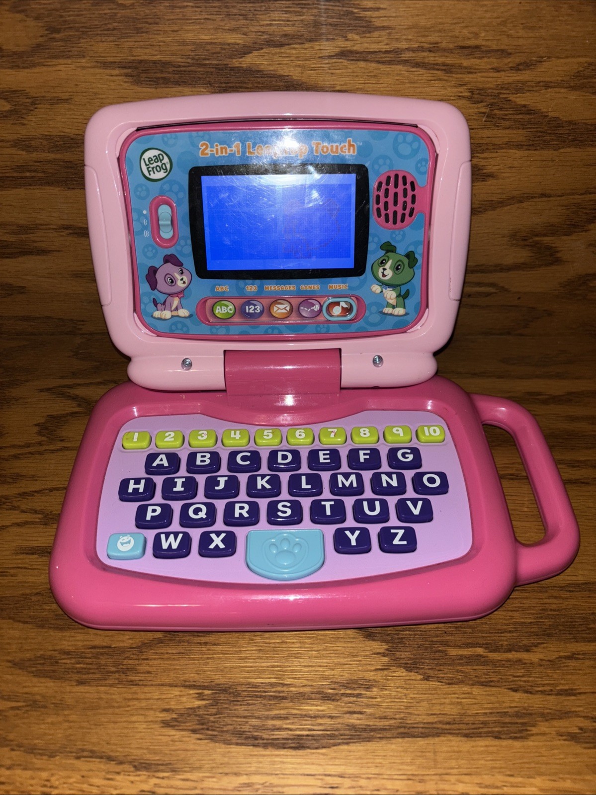 LeapFrog 2 In 1 My Own Leaptop Touch Laptop Tablet Computer For Kids Pink Tested