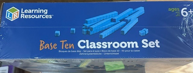 STEM- Age 6+ Learning Resources – Base Ten Blocks Classroom Set- 823 Pc