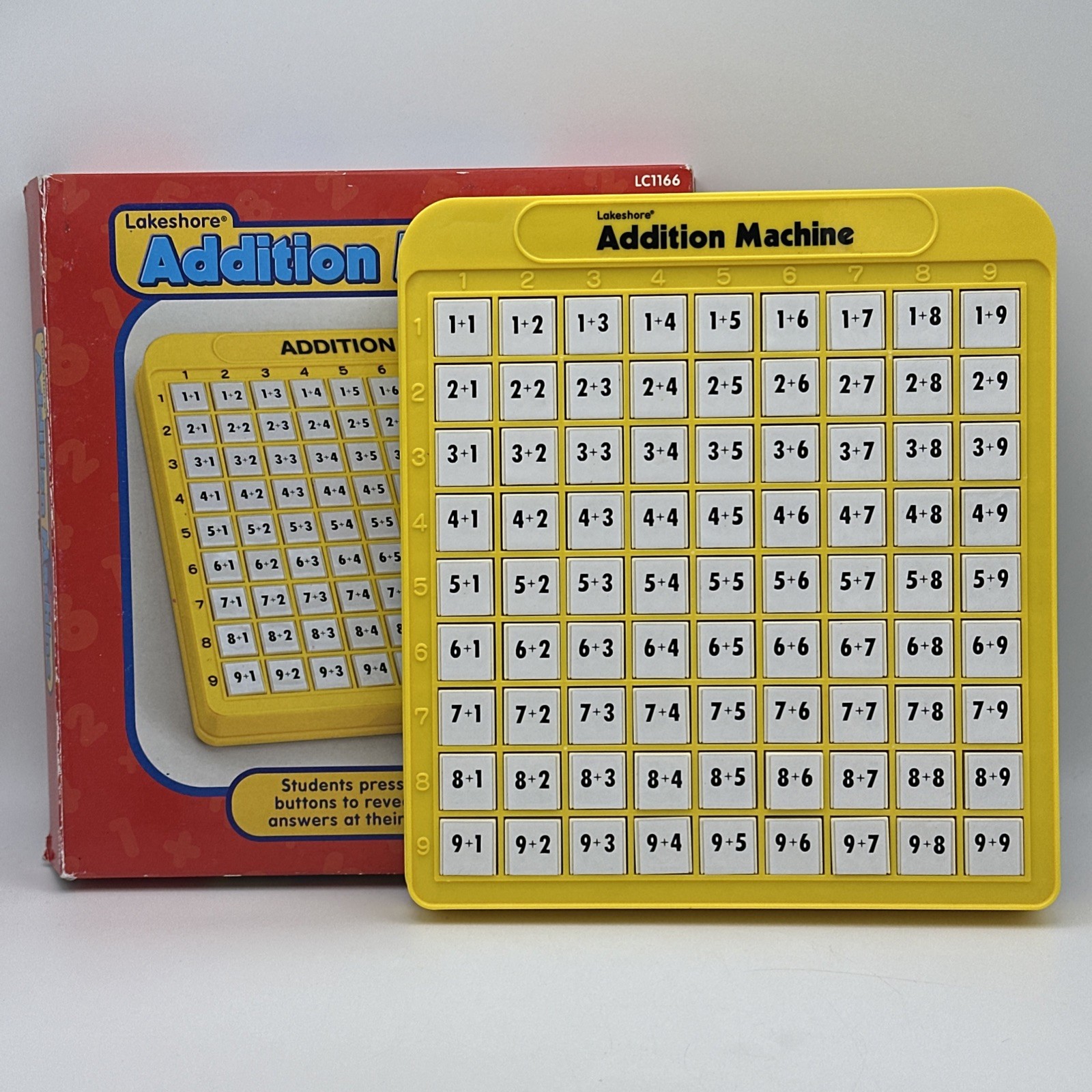 Lakeshore Addition Machine In Box Math Educational Tool Push Button Home School