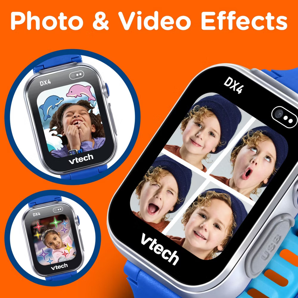 VTech KidiZoom Smartwatch DX4 : Sensory Development, Teaching Aid, No