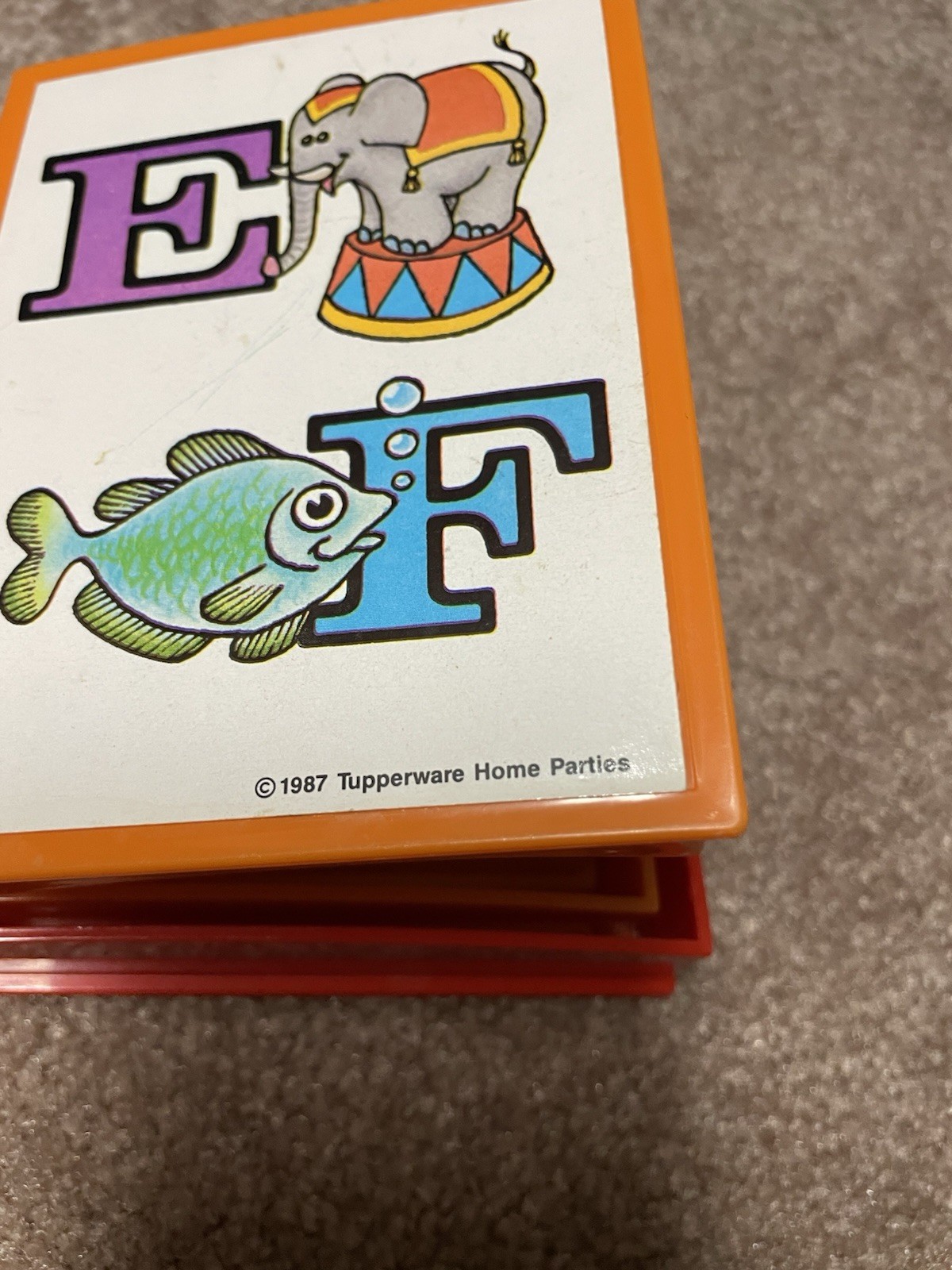Tupperware Tuppertoys Bookworm Nesting Alphabet Books Full Set Vintage 1987 USA