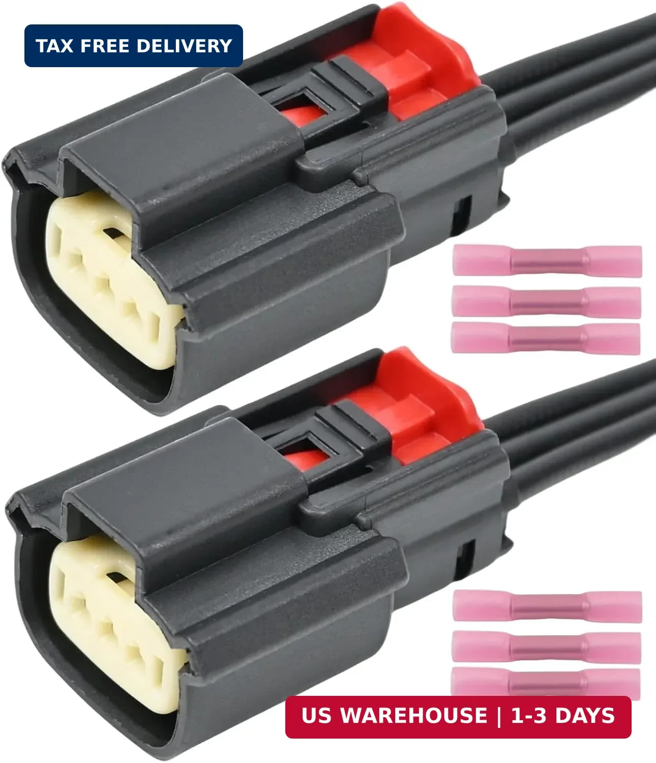 2Pcs Ignition Coil Connector Pigtail Harness 9U2Z14S411EA for Ford V6 V8 Flex fo