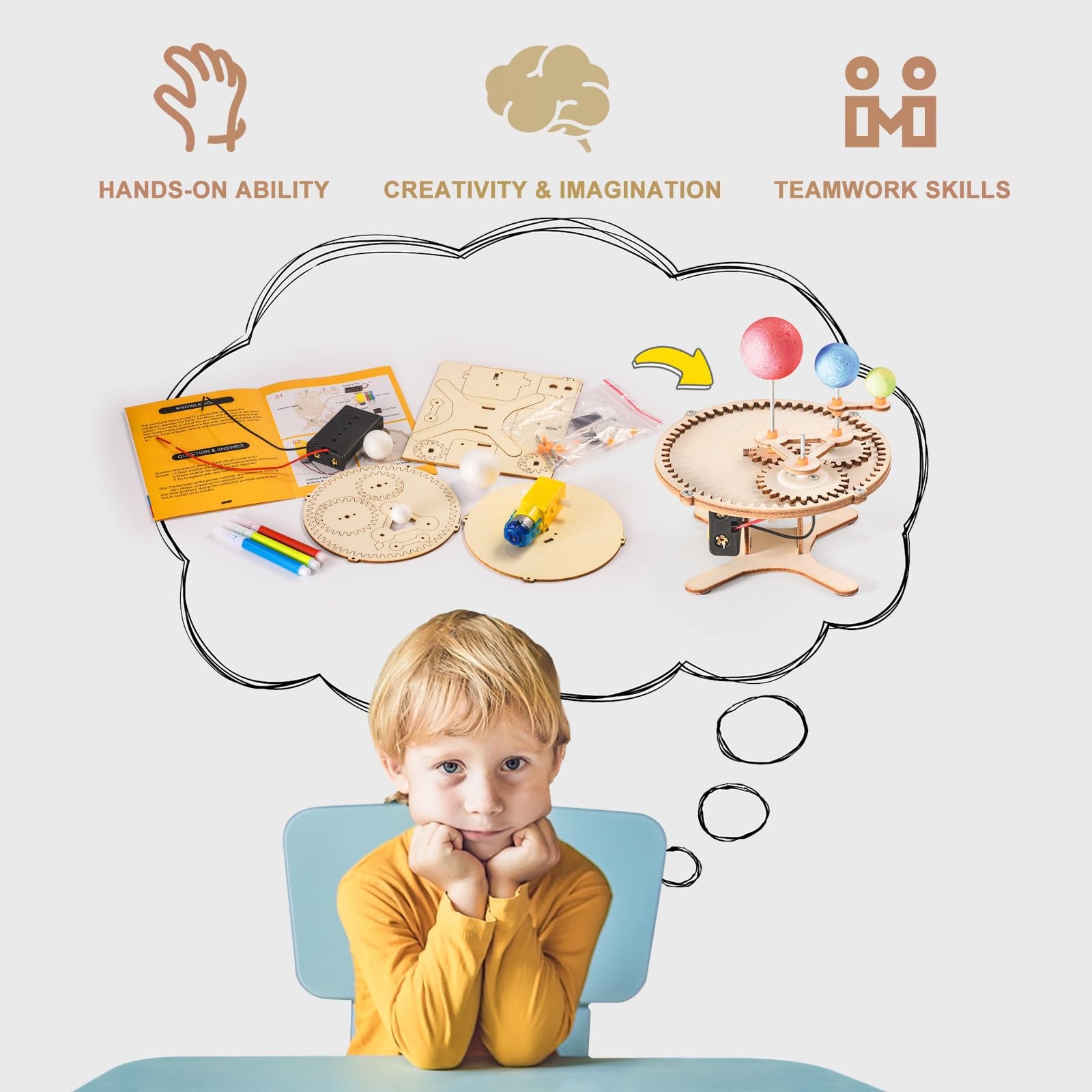 STEM Science Kits for Kids Ages 8-12 8-10, Wood Building Crafts Kits for Boys…
