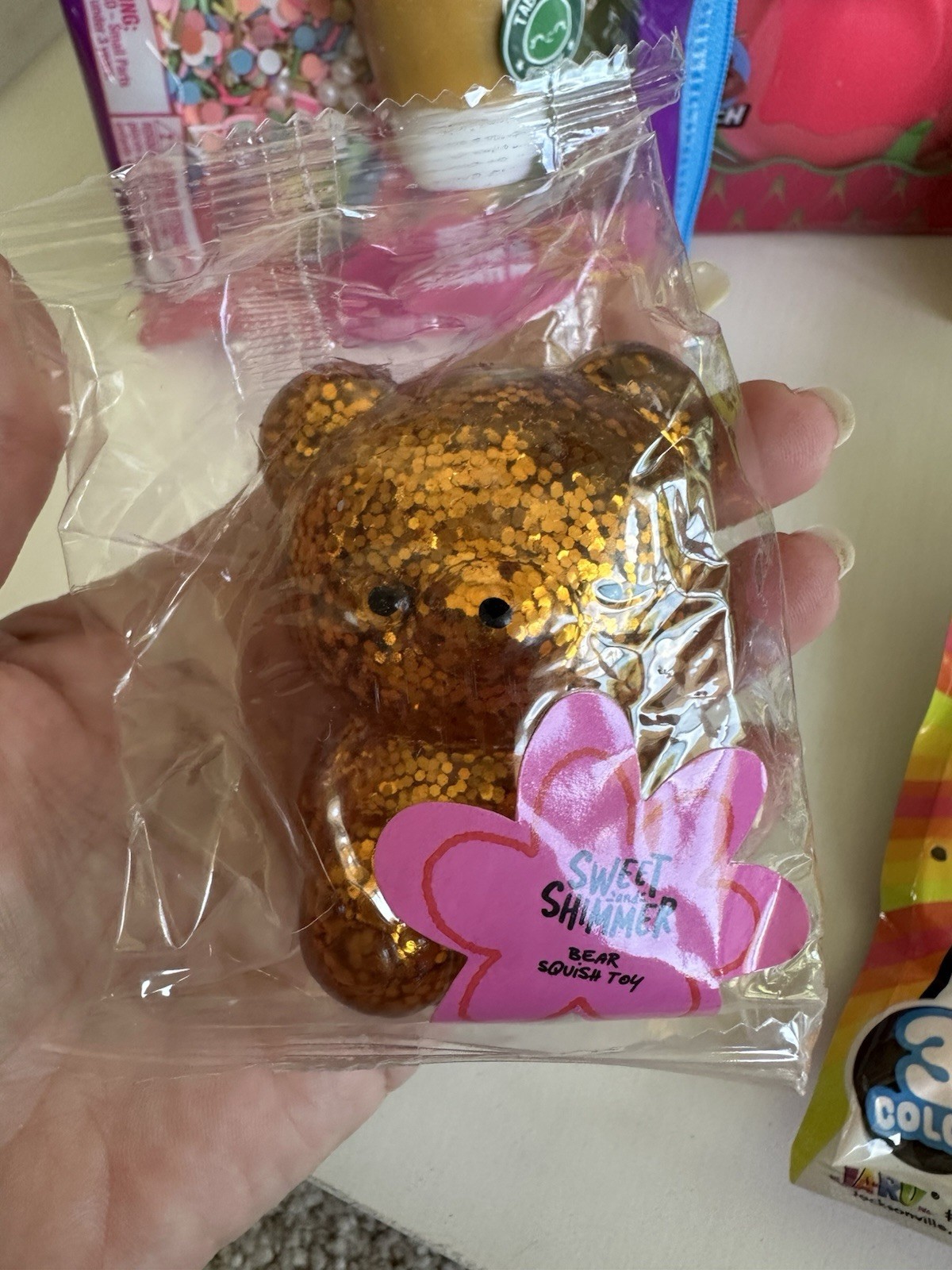 Rare Squishy Toy Lot Starbucks taba + Ulta Gold Bear Dinosaur Mystery Dumpling