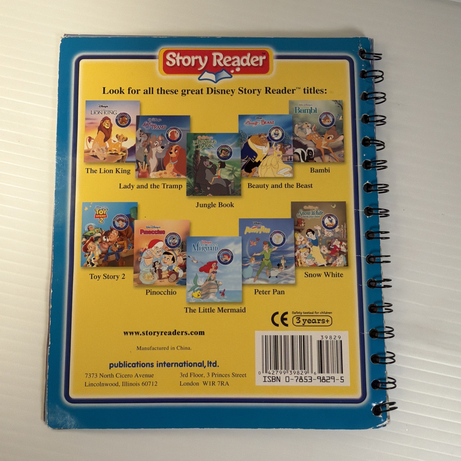 Vintage Children’s Story Reader System ~ 3 Disney Books! READ DESC