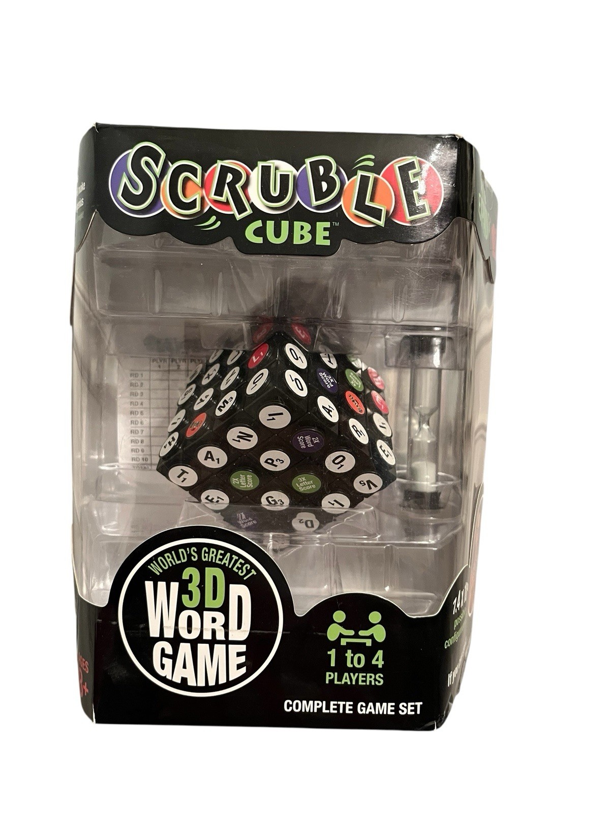 SCRUBLE CUBE 3D Word Game Improve Cognition Word Scramble NEW