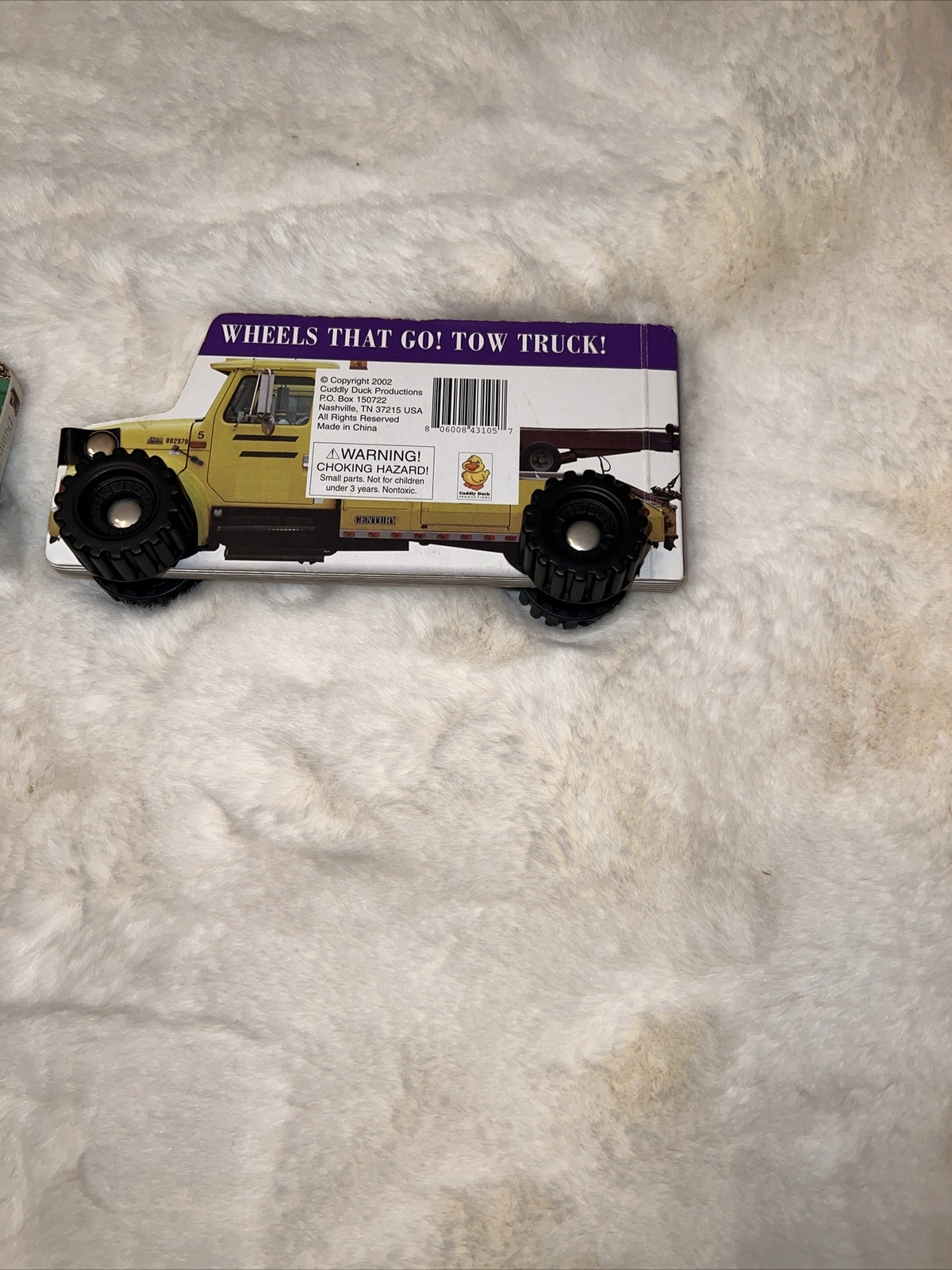 5 Baby Toddler Pre-school Truck-Shaped Board Books On Wheels Toy Trucks Stickers