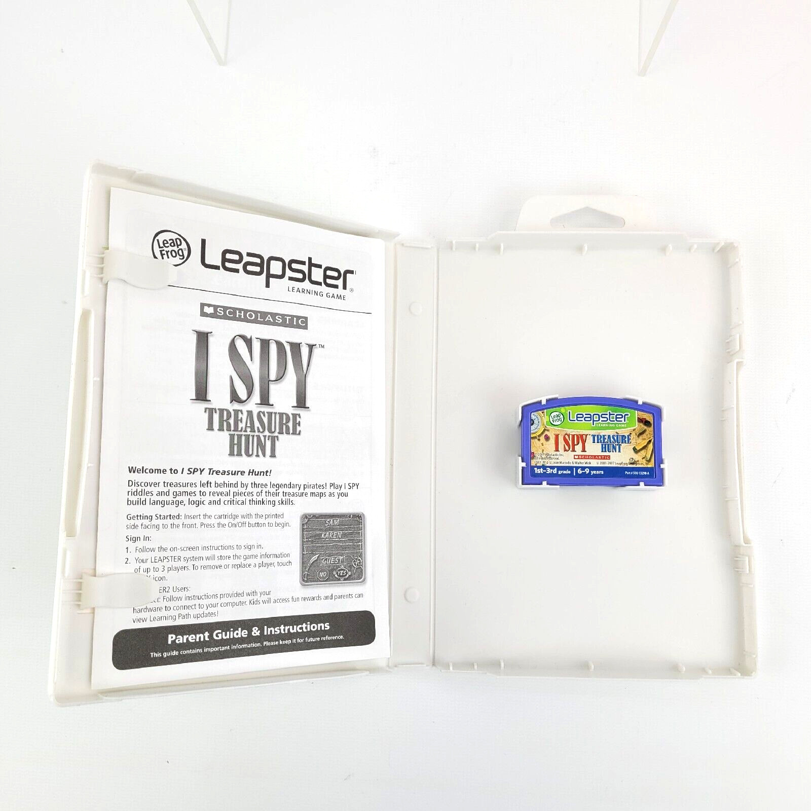 Lot of (10) Leapster Learning Games Cartridges & Cases Fun Educational Games