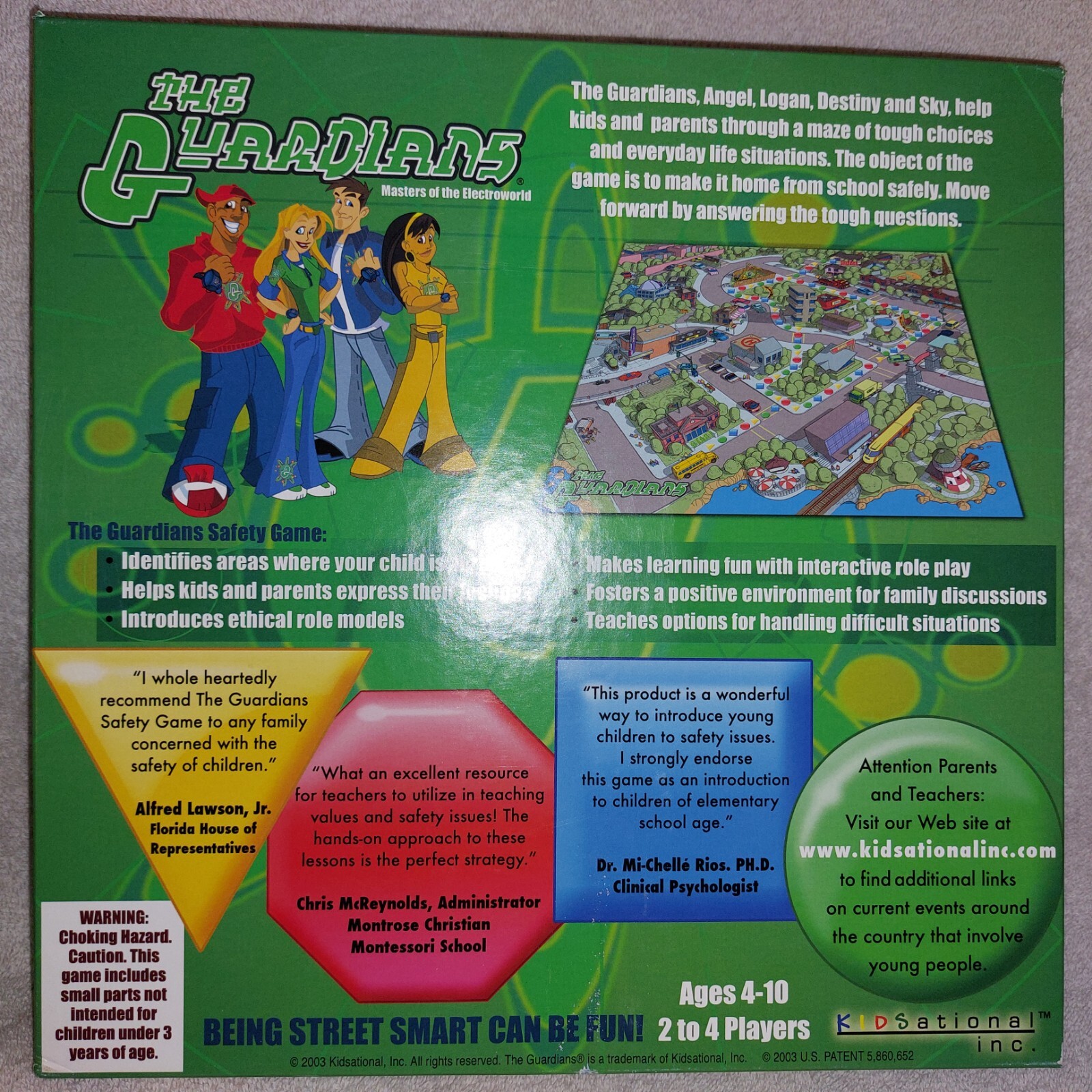 The Guardians Game Fun Way to Learn Safety Street Smarts Never Played Ages 4-10