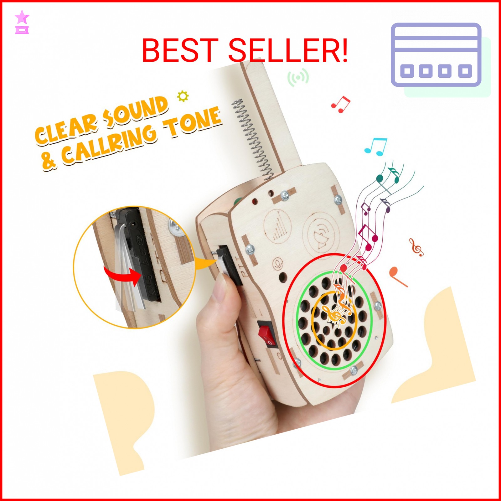 Stem Projects Walkie Talkies Toys for Boys Age 8-12 12-14 Science Kit Building O