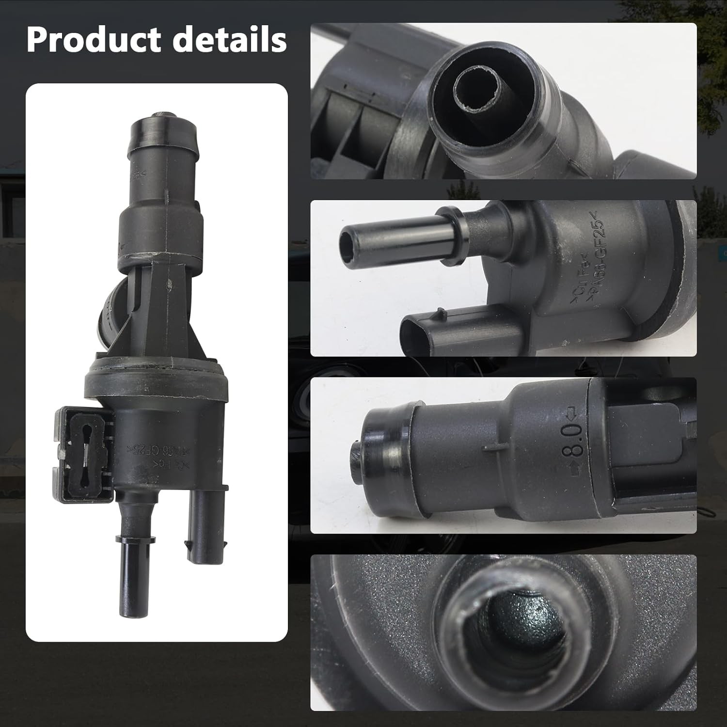 13907614013 Fuel Tank Brea Vapor Canister Purge Solenoid Valve Assembly