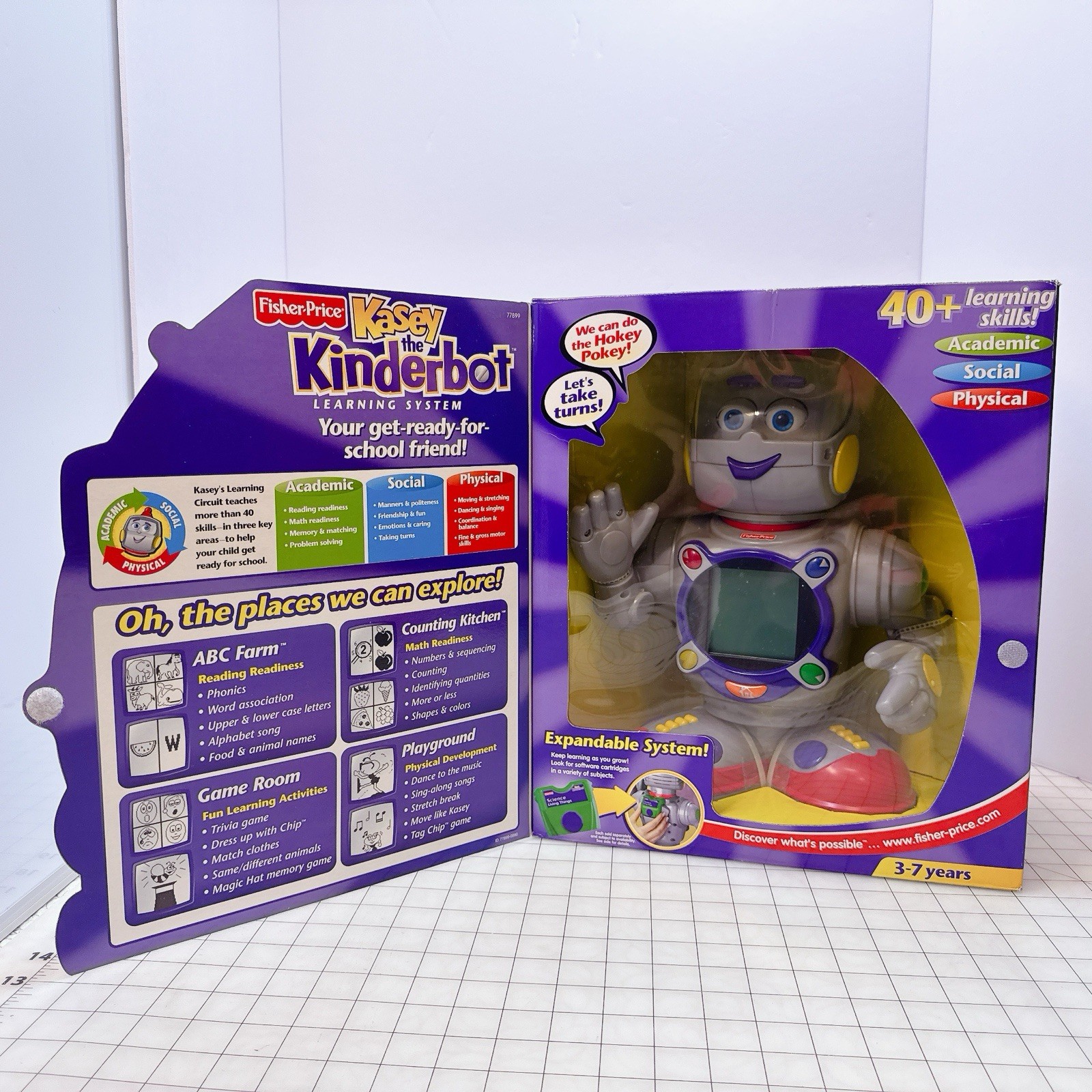 Fisher-Price Kasey the Kinderbot Learning System interactive Teaching Robot New