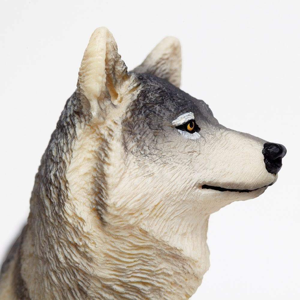 GRAY WOLF Animal Figurine Safari Ltd. toy Wonderful Wildlife