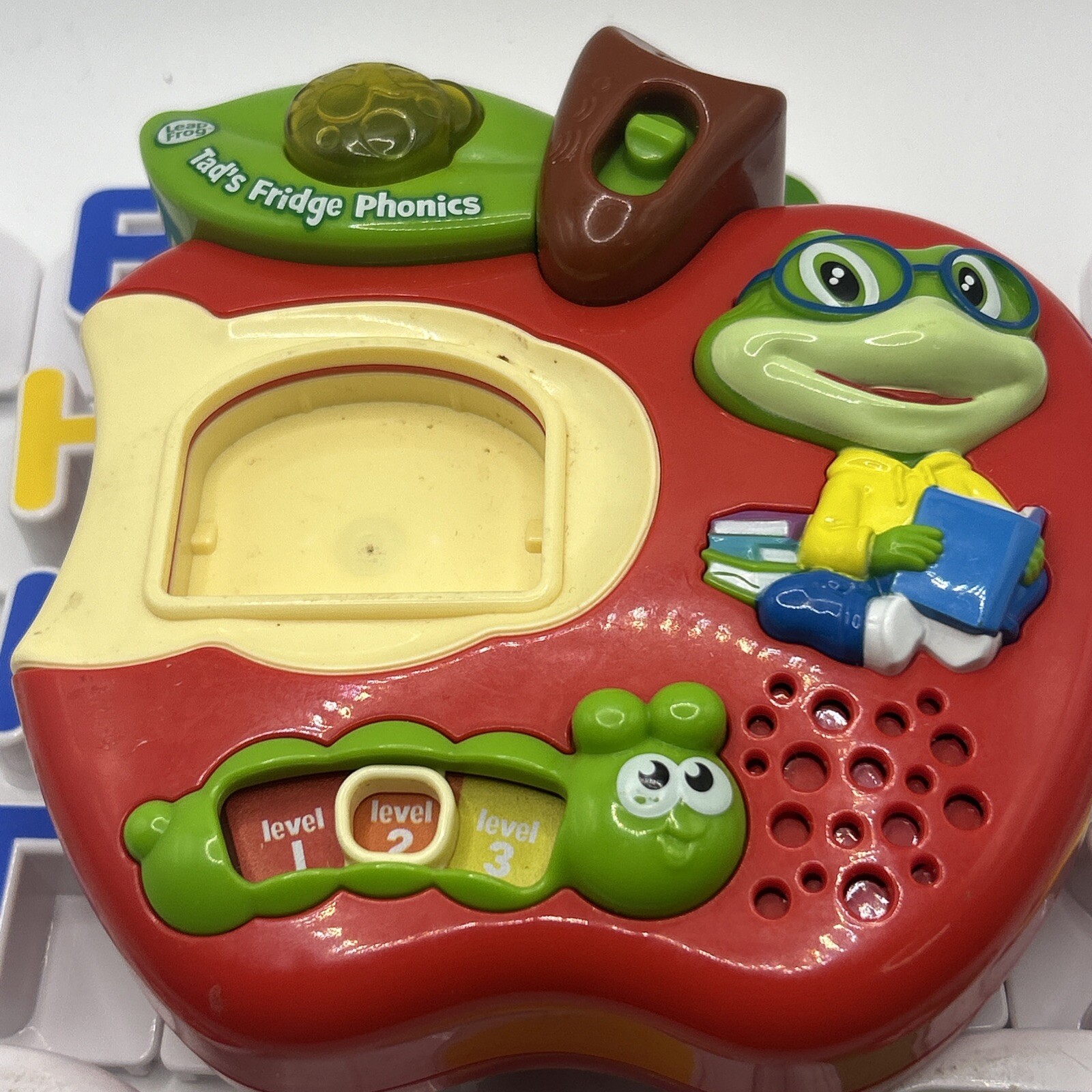 Leap Frog Tads Fridge Phonics Magnet Alphabet Apple Toy Letters NOT COMPLETE