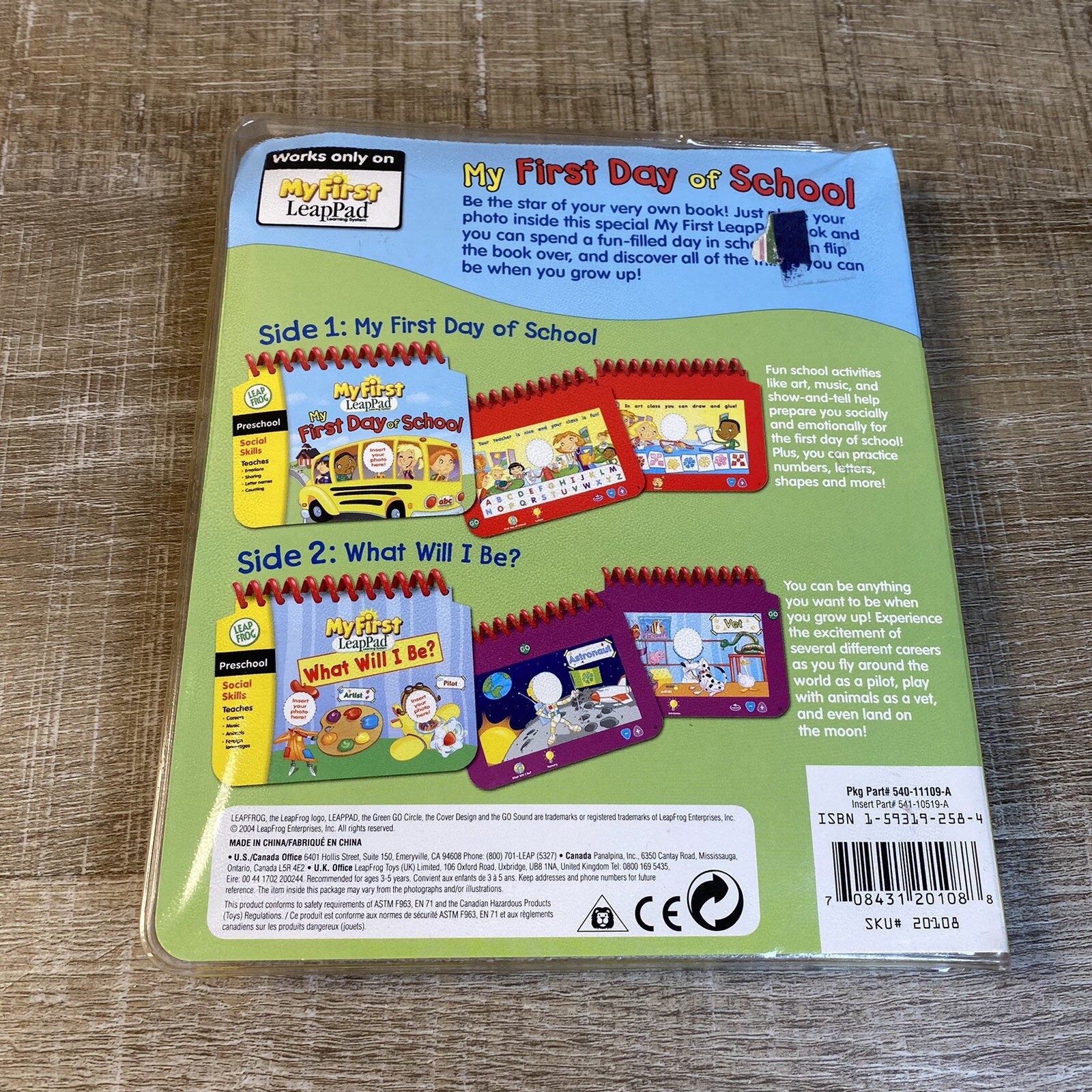 My First LeapPad: Preschool Social Skills – First Day of School Interactive Book