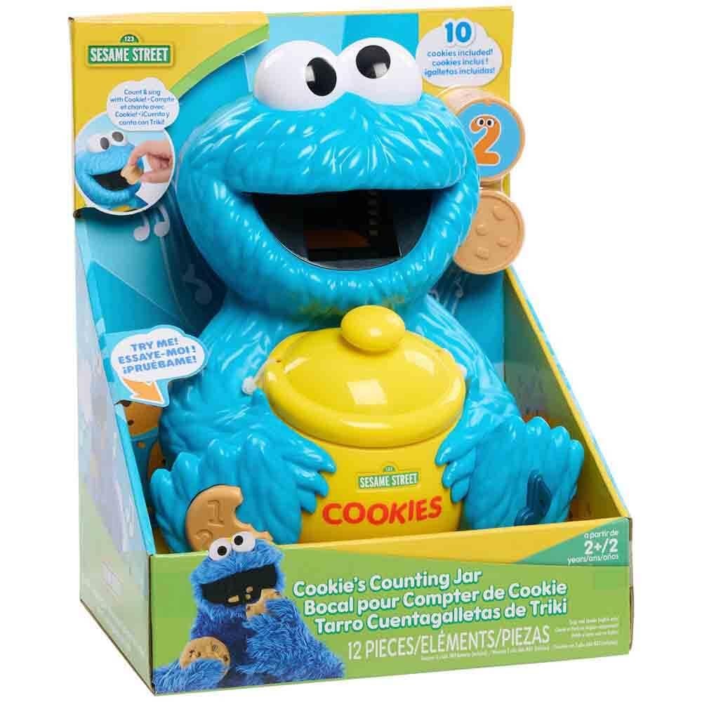 Sesame Street Cookie’s Counting Jar, 12-Pieces, 20+ Medium, Multicolor
