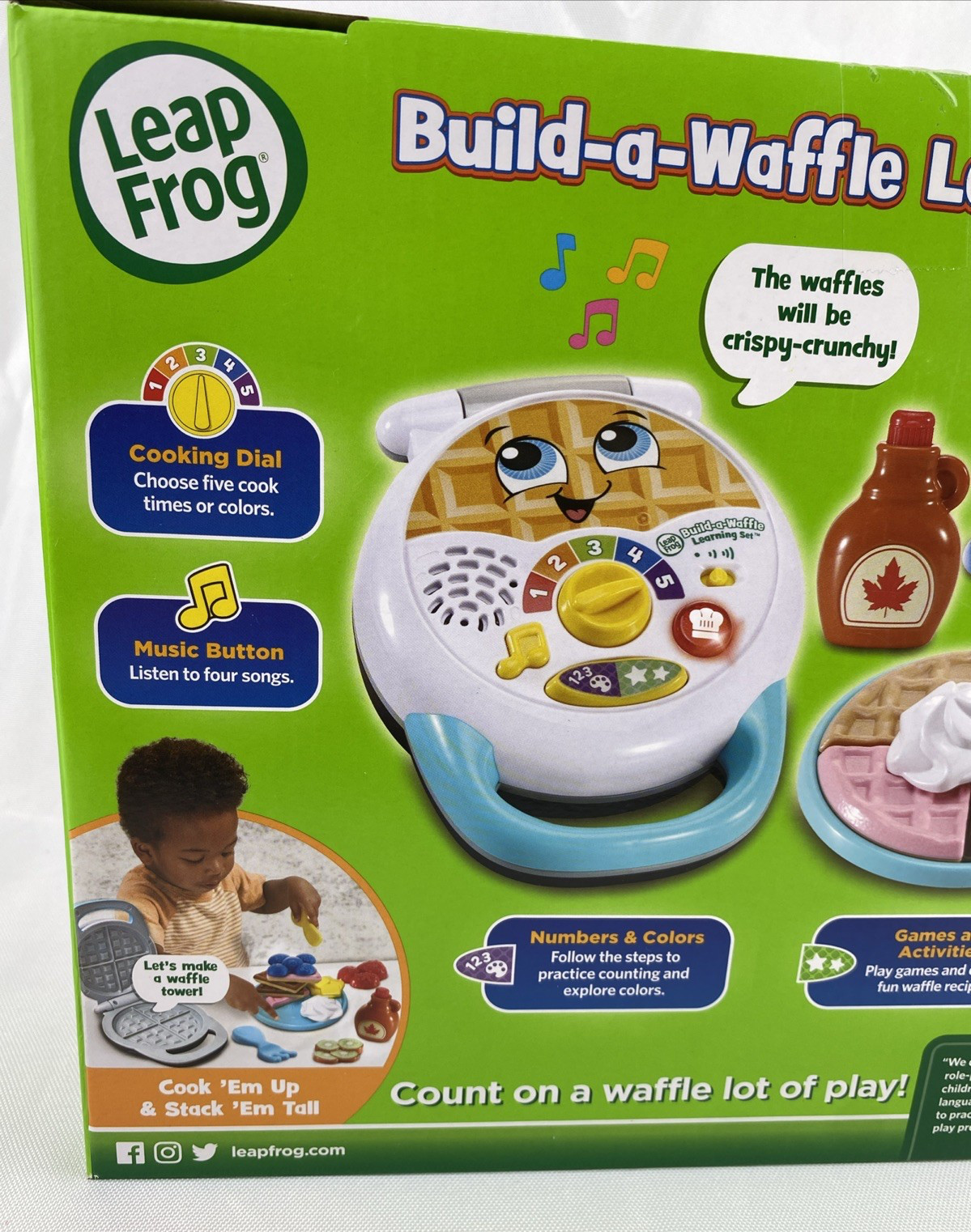 Leap Frog Build-a-Waffle 14 Pieces Learning Set Brand New Numbers Counting Color