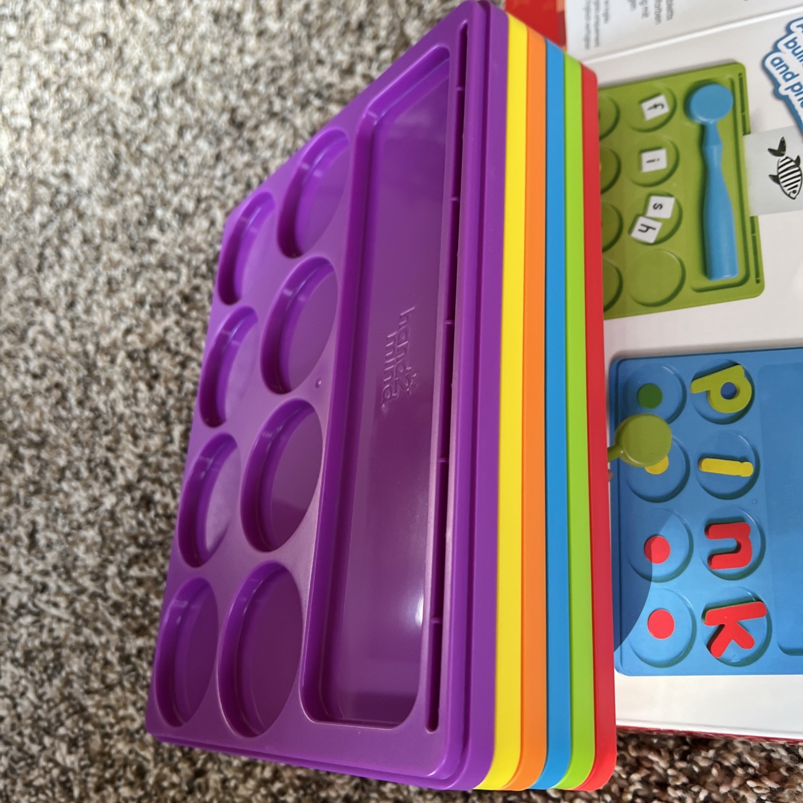 Hand 2 Mind Little Minds at Work Sound Segmenting Trays, Set of 6 NEW