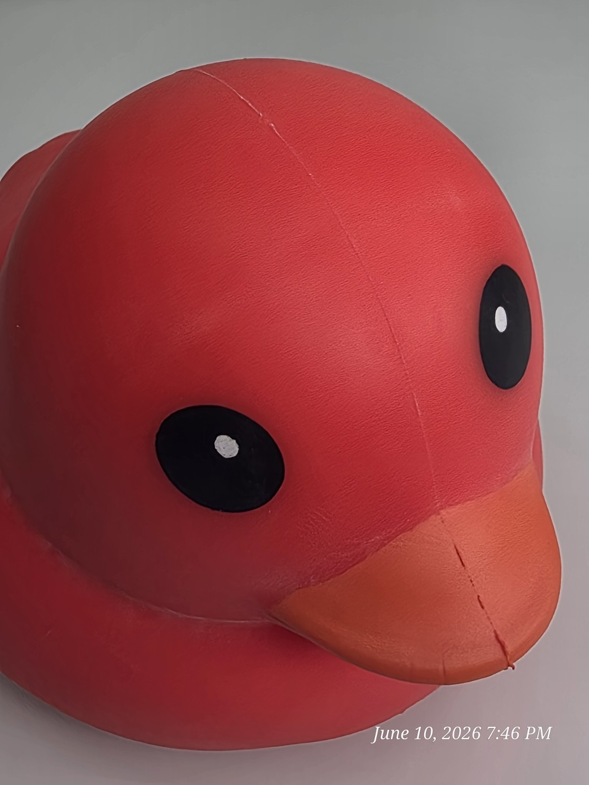 Sunny Days Jumbo Red Squishy Duck Stress Toy New Sealed