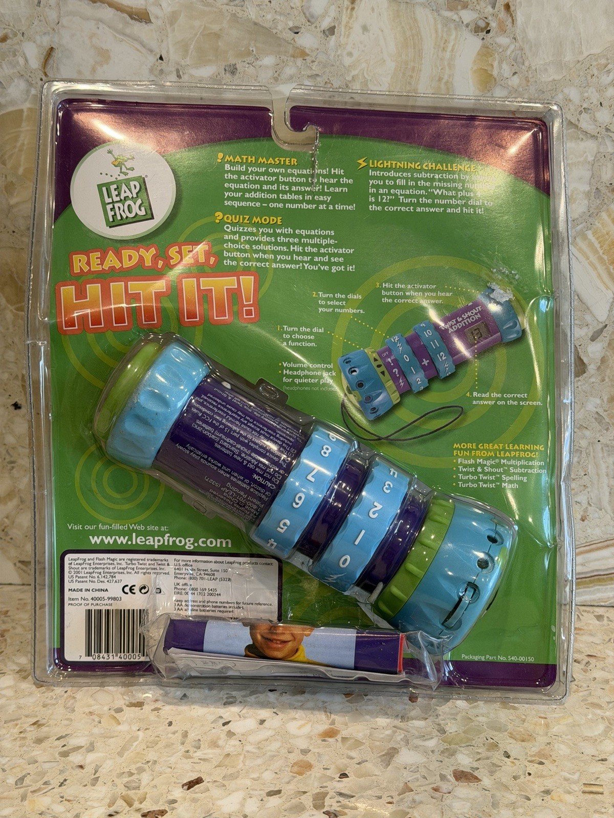 VINTAGE 2000 Leap Frog Quantum Leap Twist & Shout Addition NIB New 4+ Math Toy
