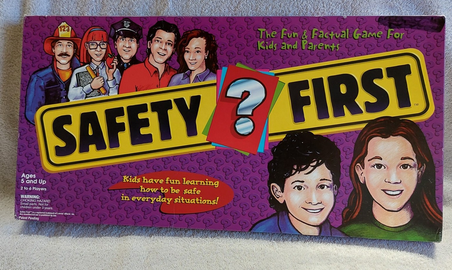 SAFETY FIRST: FUN & FACTUAL GAME FOR KIDS & PARENTS 1998 AGES 5+ 2-6 PLAYERS