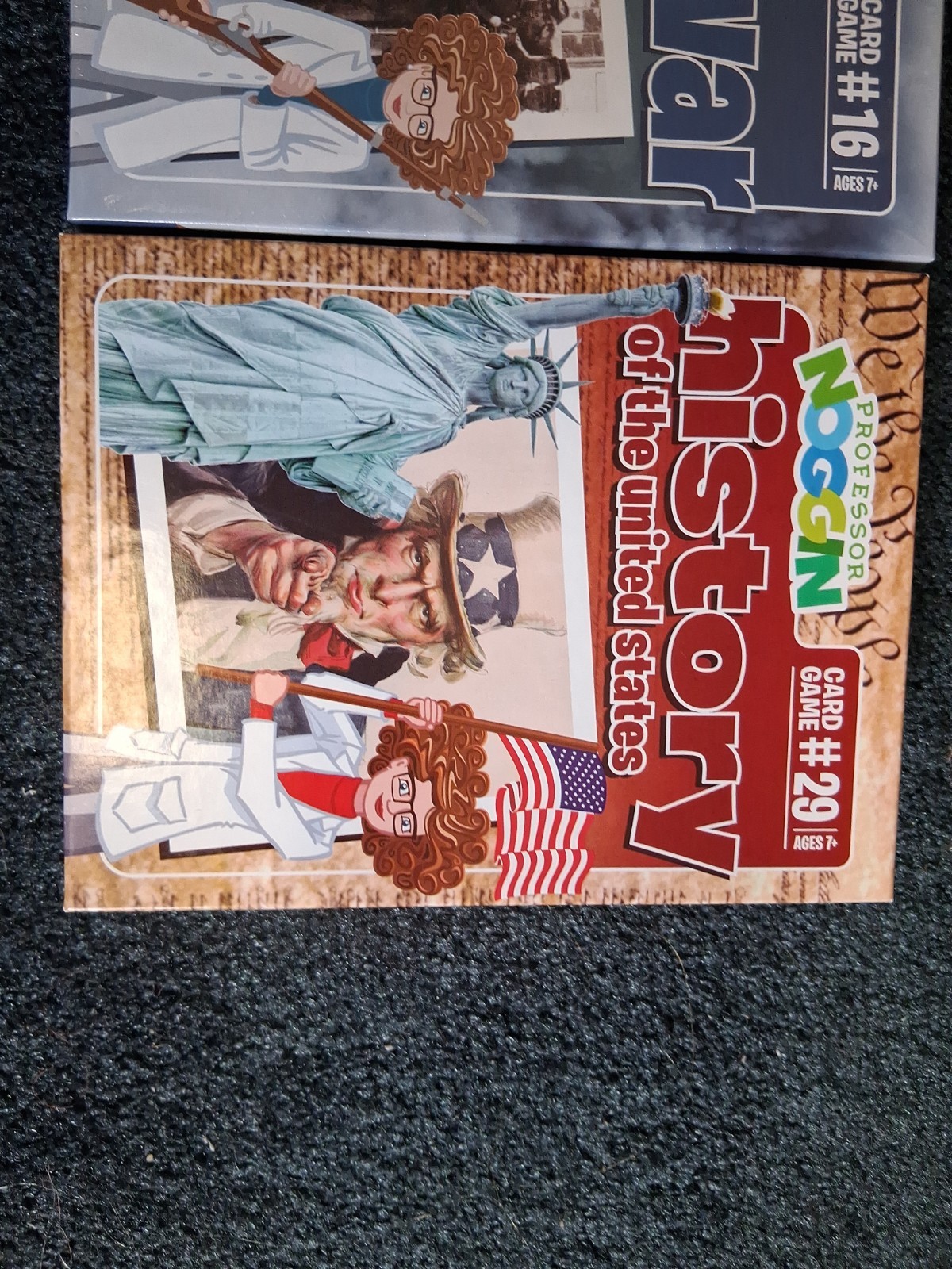 Professor Noggin: Civil War and History of the United States Card Game #16 & #29
