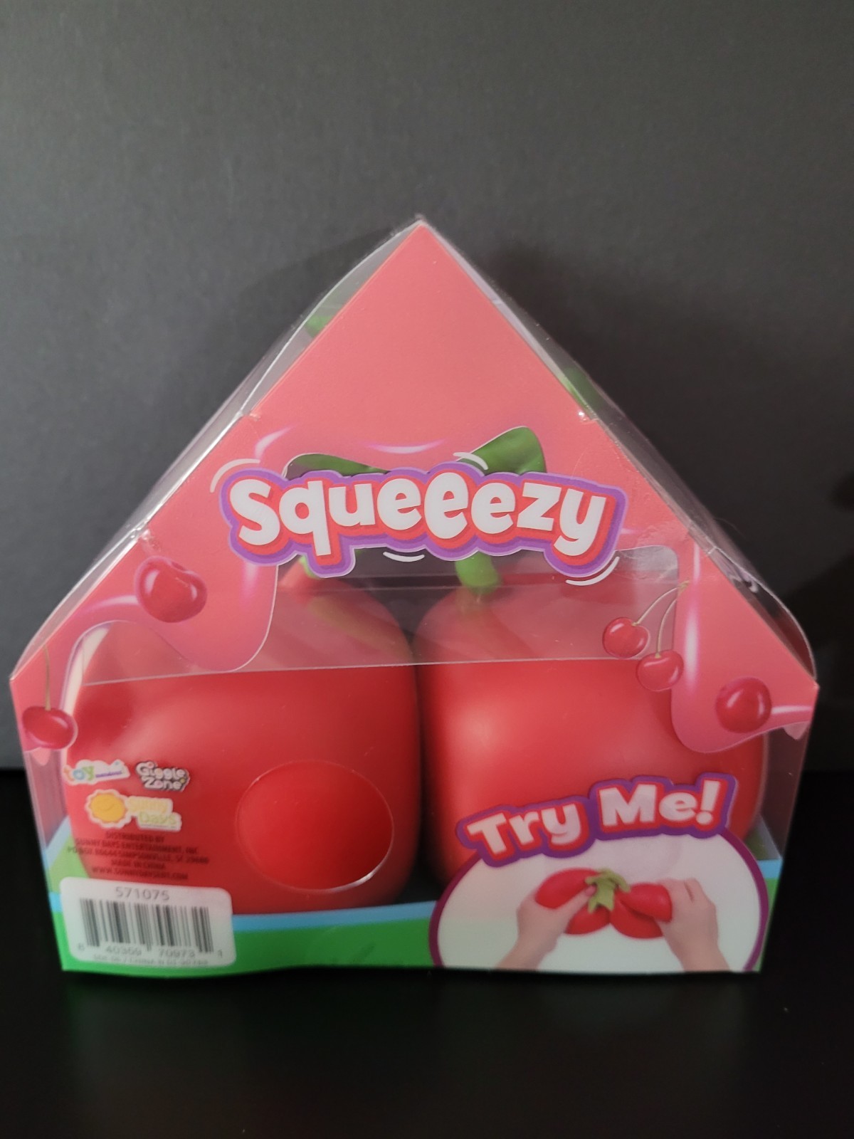 Sunny Days Squeeezy Cherries Viral Squish Squishy Fidget Toy Jumbo