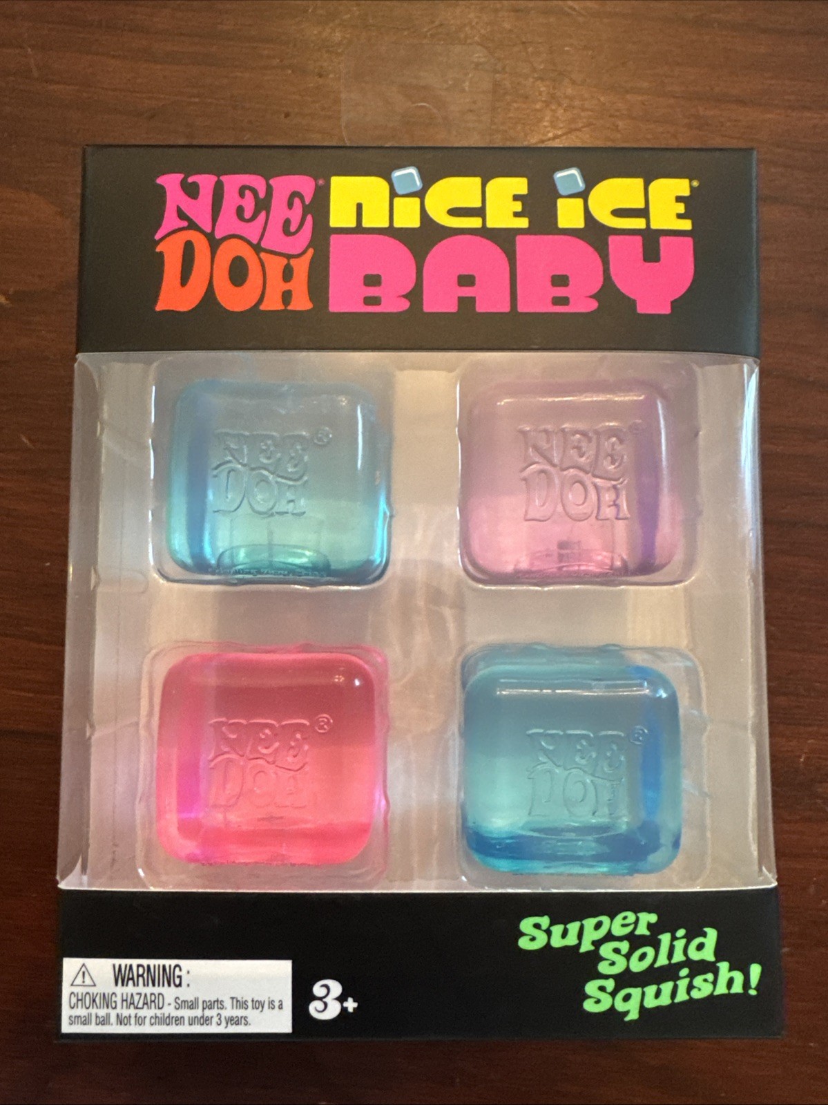 NeeDoh Nice Ice Baby 4 pack, Set of Four Nee Doh Mini Nice Cube
