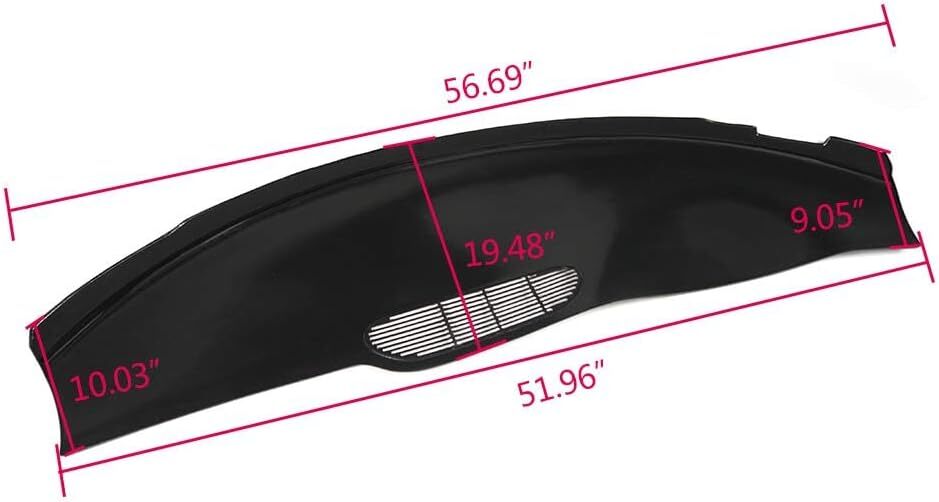 97-02 Chevy Camaro Firebird Molded Dash Board Cover Black w/Defrost Louvers