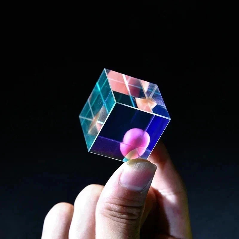 1Pcs Science Magic Prism Cube 20Mm Hexahedral Crystal Magic Cmy Cube 3D Color Cu