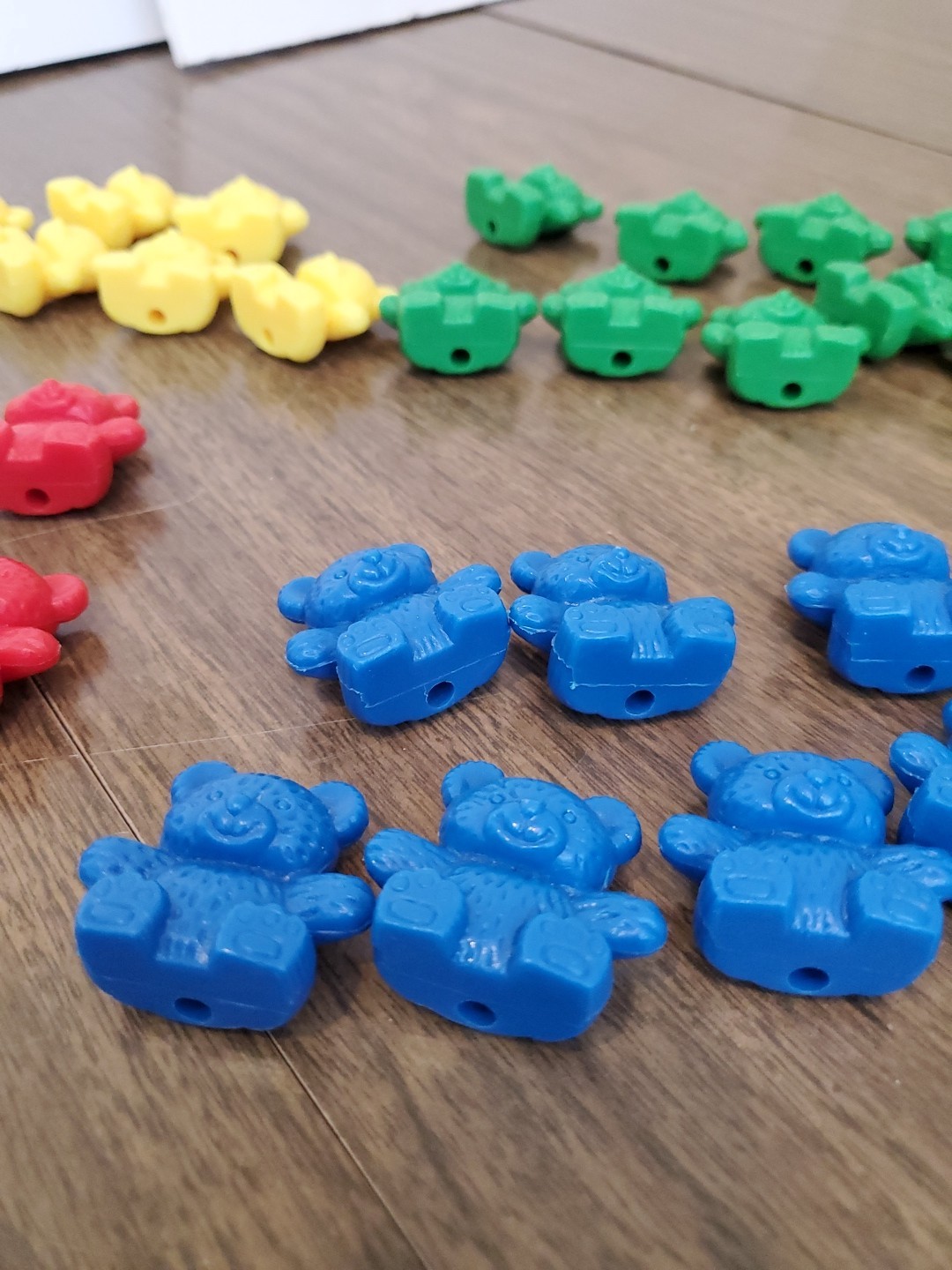 42 Piece Counting Bear Set, 4 Colors-Red, yellow, Blue And Green, One Size