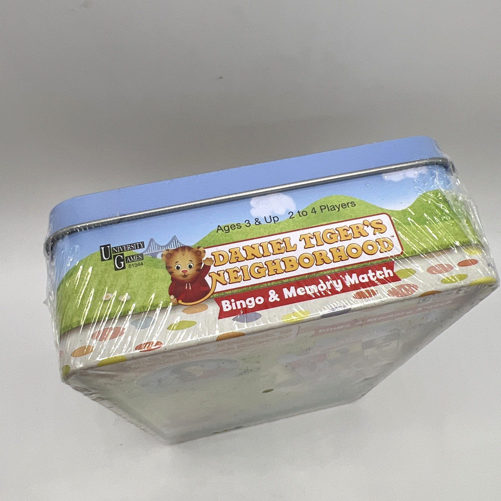 PBS Kids Daniel Tiger Bingo & Memory Match Card Games in Tin Sealed