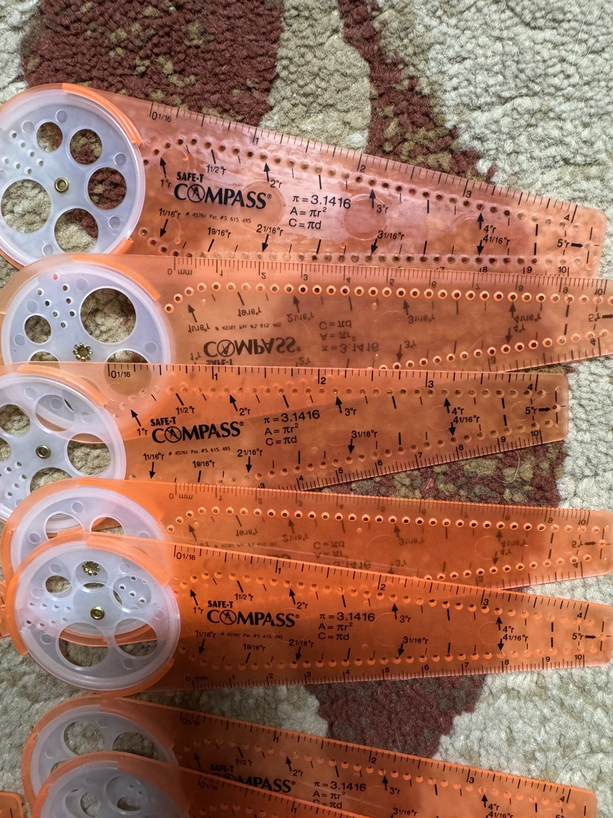 Learning Resources Safe-T Classroom Safety Compass Orange Lot of 20 Home School