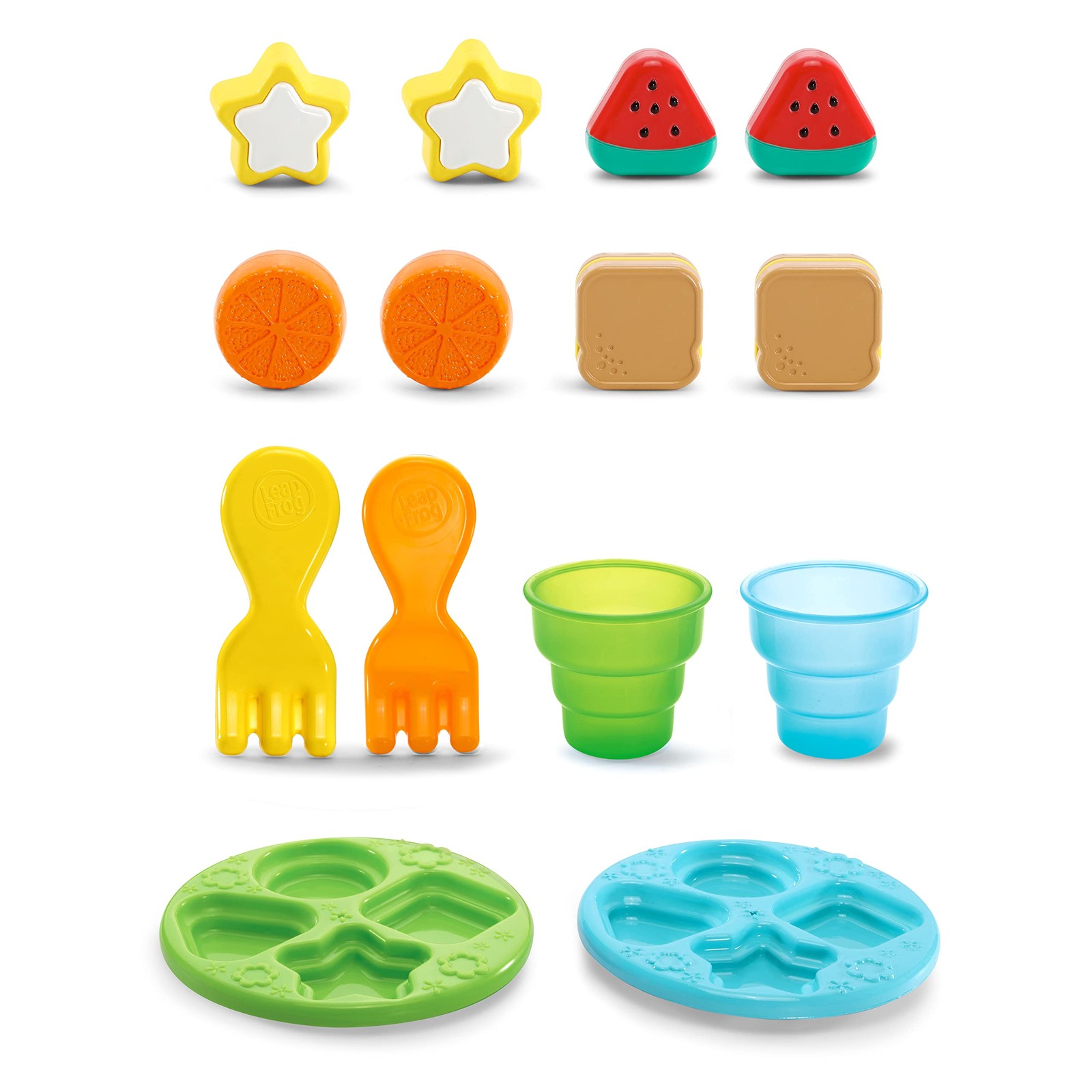 Shapes and Sharing Picnic Basket Interactive Toy with Food Pieces and Music