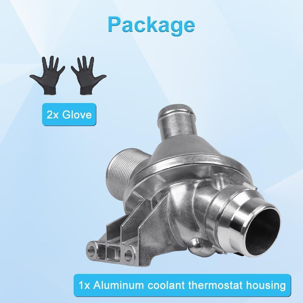 Aluminium Engine Coolant Thermostat Housing Compatible with 2012-2016 BMW 220i