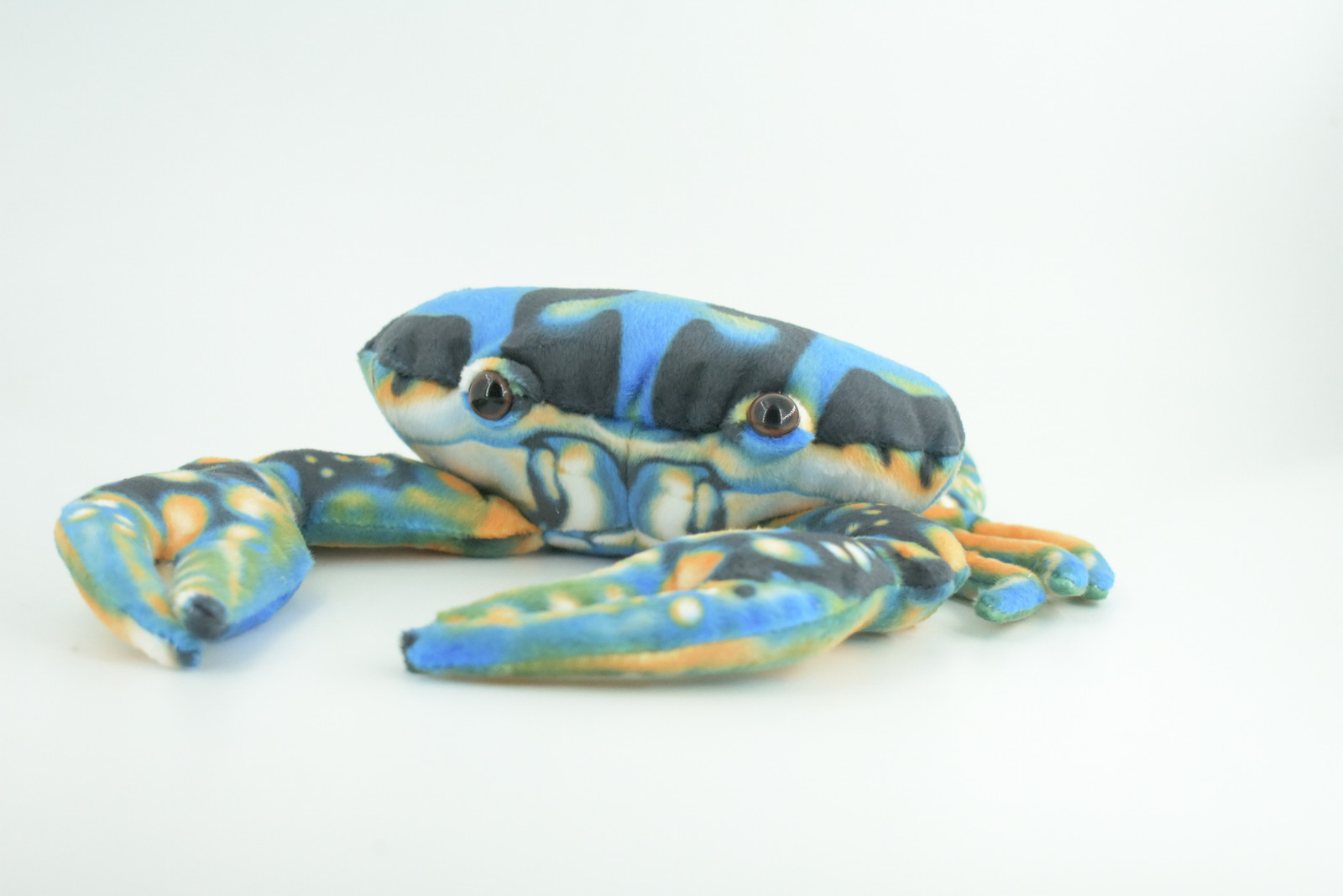 Blue Crab Plush Toy, Realistic Soft Stuffed Crab Toy, 10 Inches F4357 B197