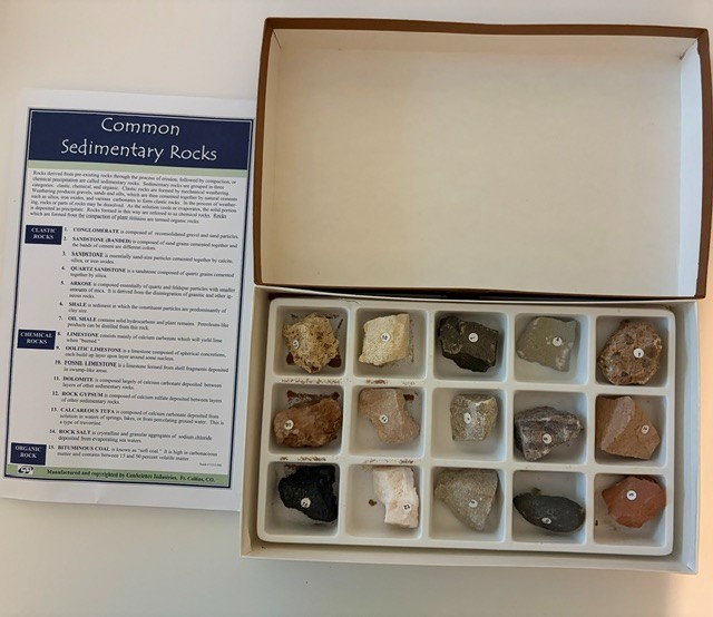 Fisher Science Ed Rock Collection Sedimentary Metamorphic Igneous NOS