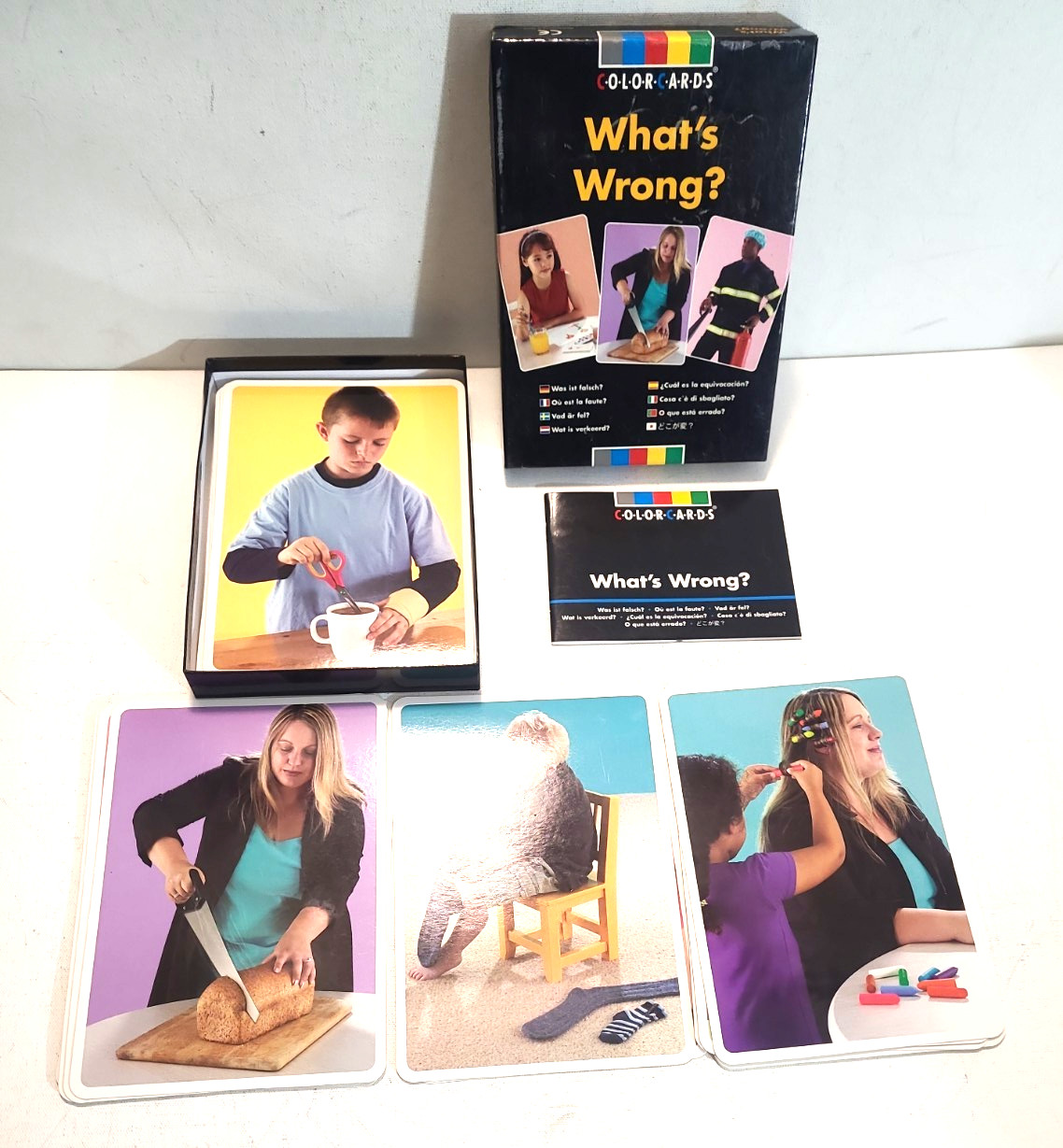 2007 Color Cards What’s Wrong? Educational Therapy Picture Card Game EXCELLENT