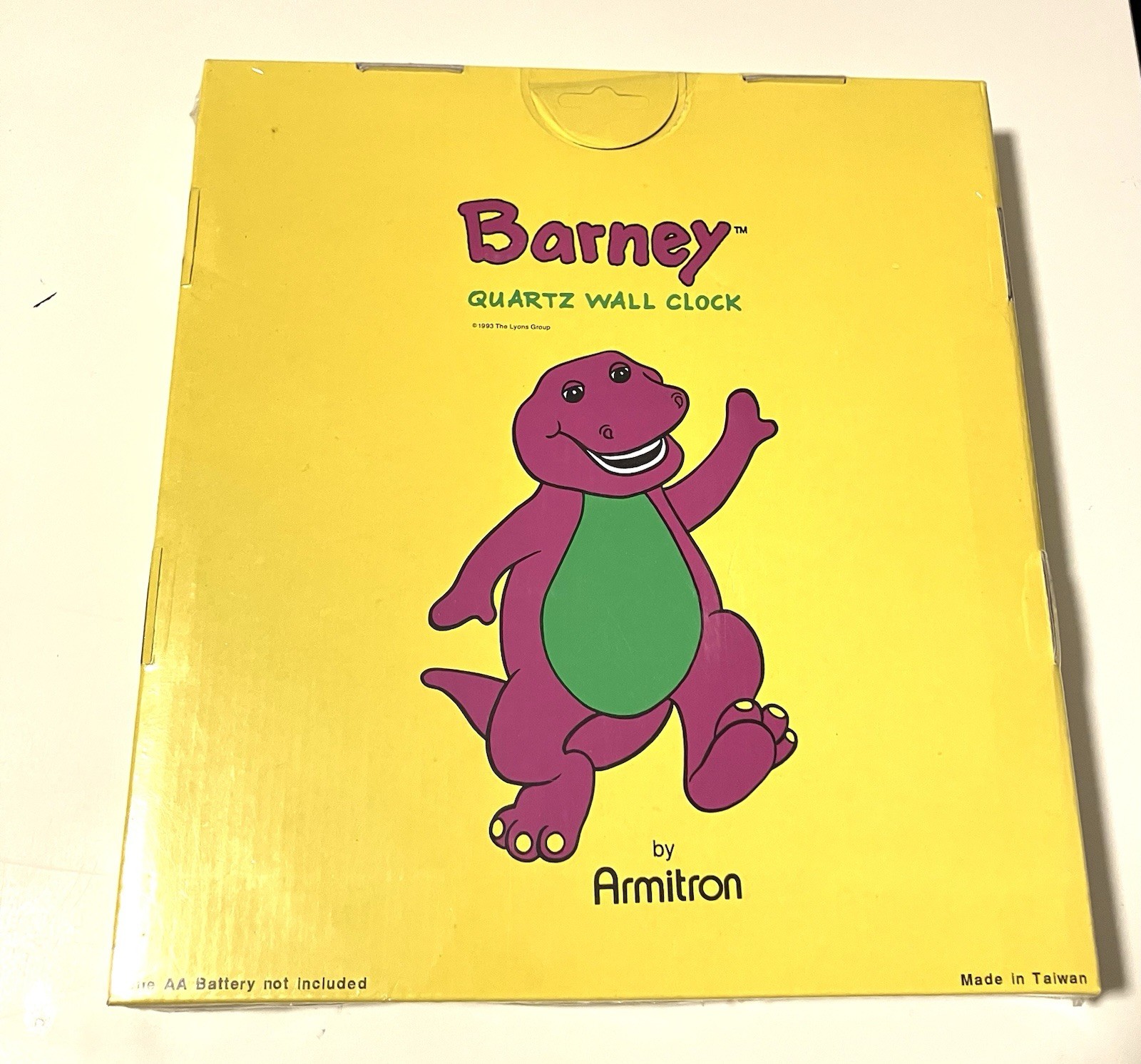 Barney Vintage 1993 Wall Clock Backyard Gang Teach Me Time With Baby Bop Sealed