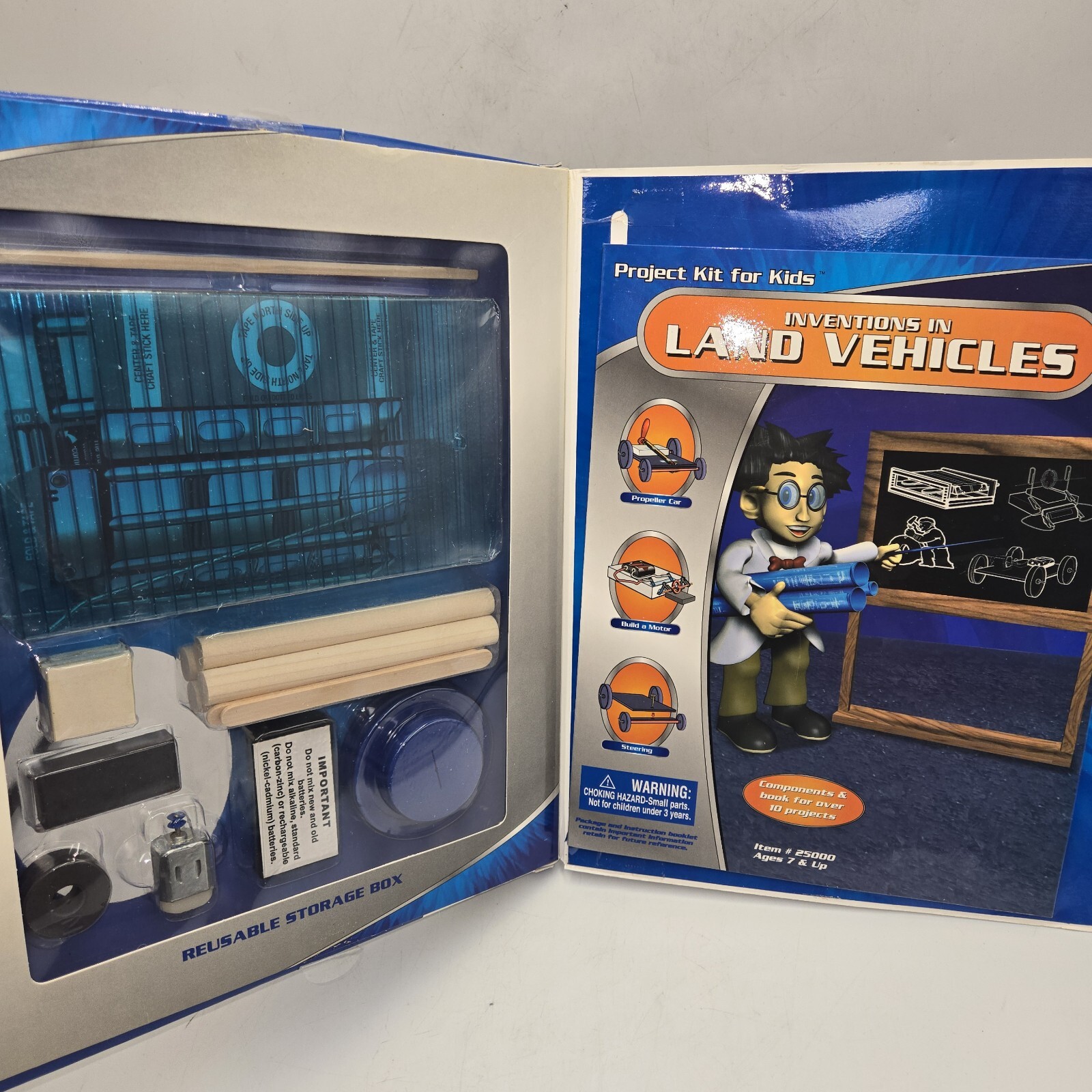 Project Kit for Kids Invention in Land Vehicles ages 8 and UP
