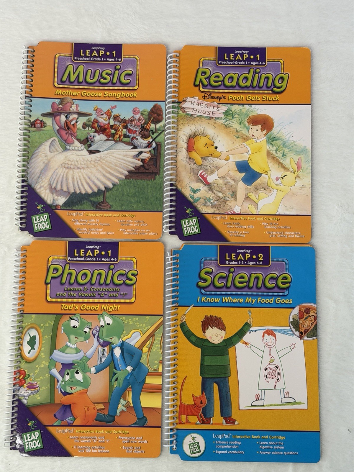 Leapfrog LeapPad Learning Game System Console Model 57-000-01 w/backpack TESTED