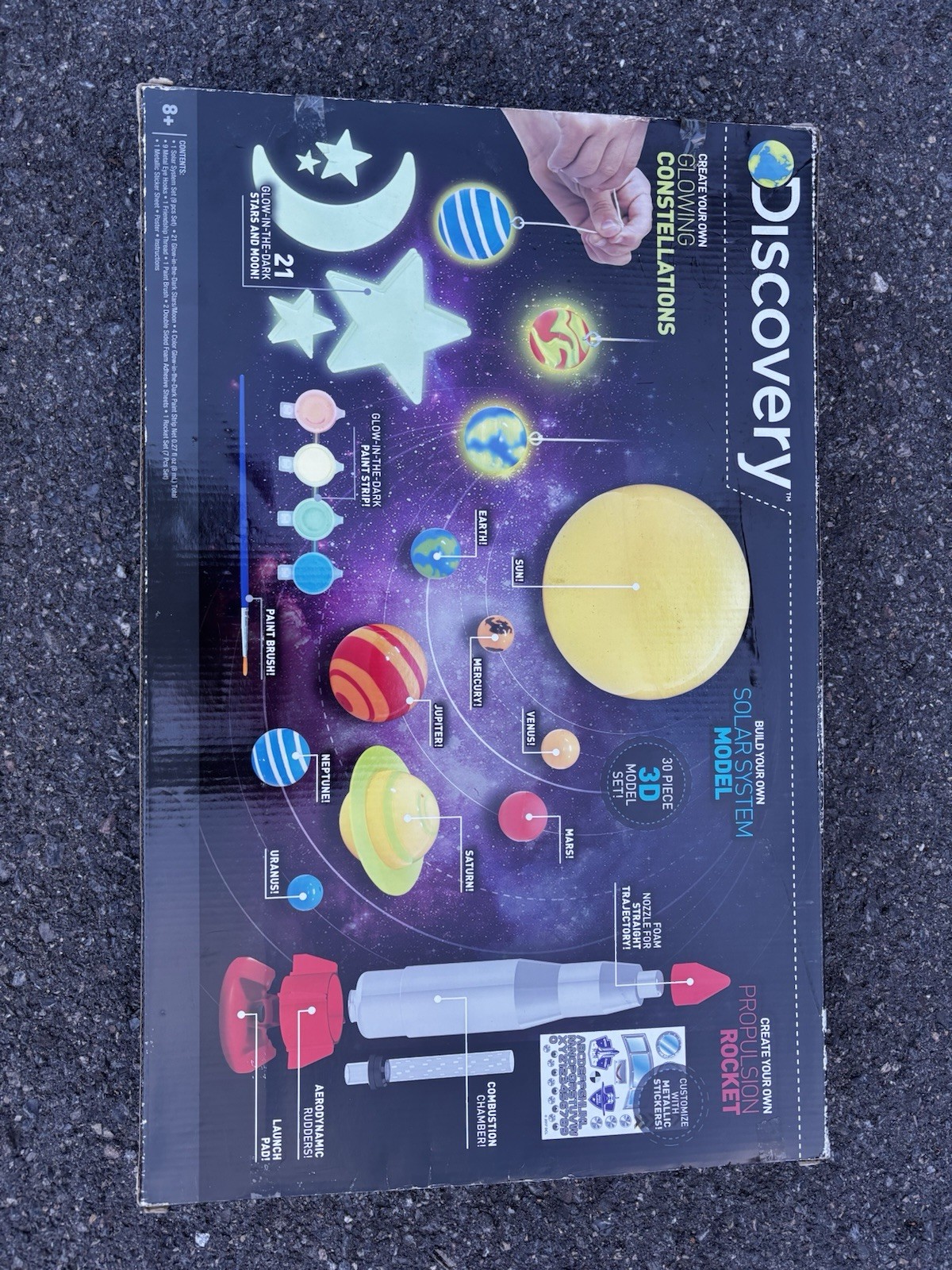 Discovery Kids 3-in-1 Space Adventures STEM Solar System Rocket Glow 2017