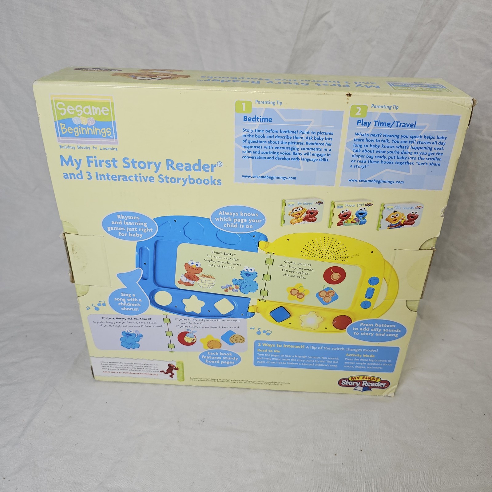Sesame Street Beginnings My First Story Reader & 3 Interactive Storybooks 2005