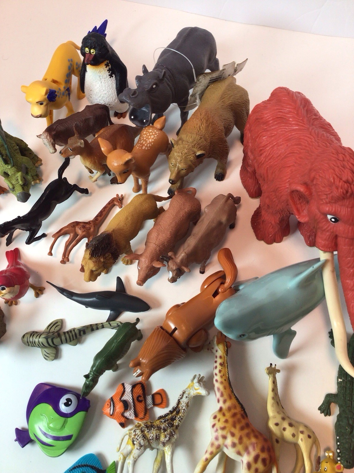 Large Lot Of Various Land/Sea Animal Figures Vintage/Modern Rubber Plastic